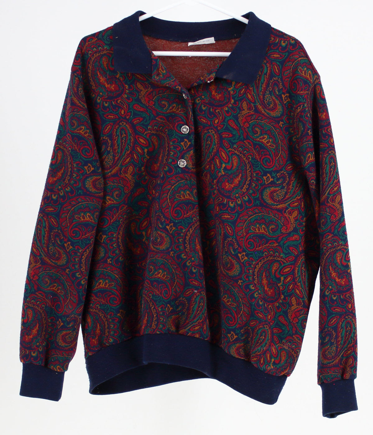 Alred Dunner Multi Coloured Paisley Print Zip Up Sweaters