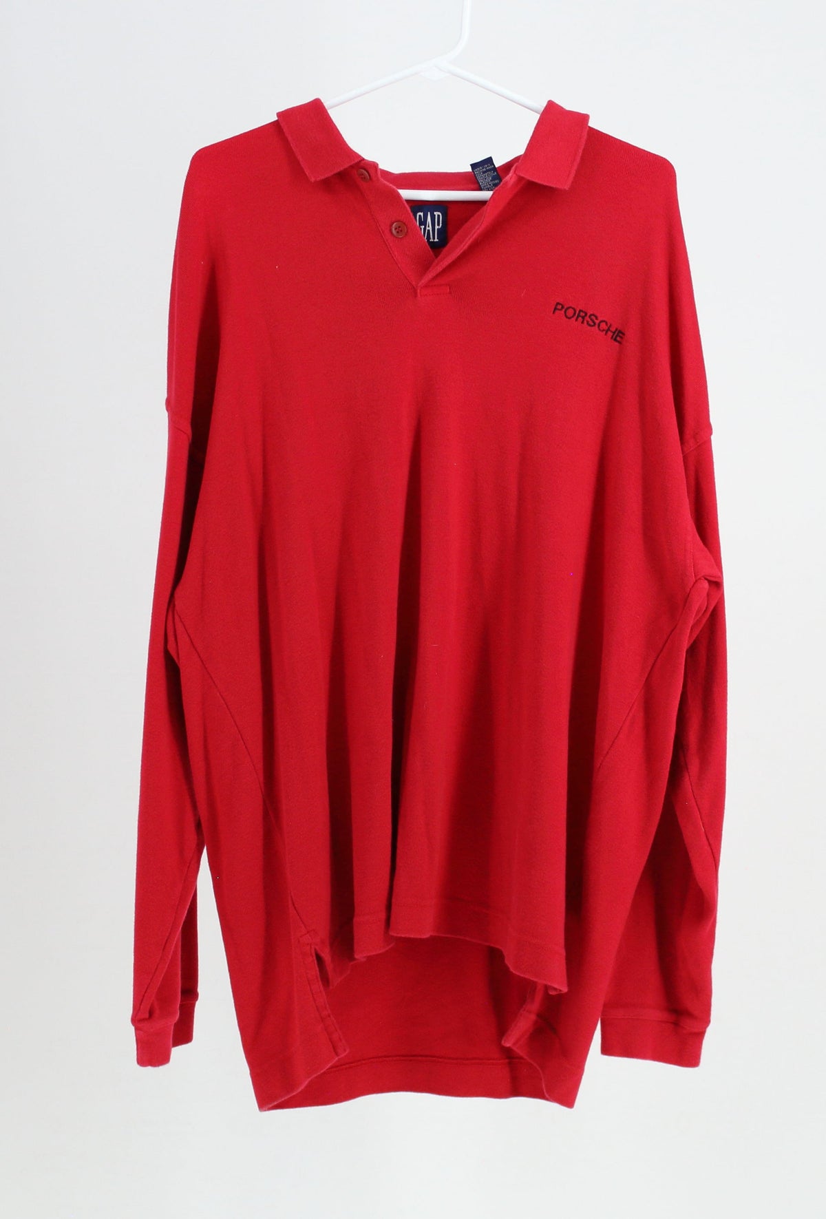 Gao Porsche Logo Red Long Sleeve Shirt