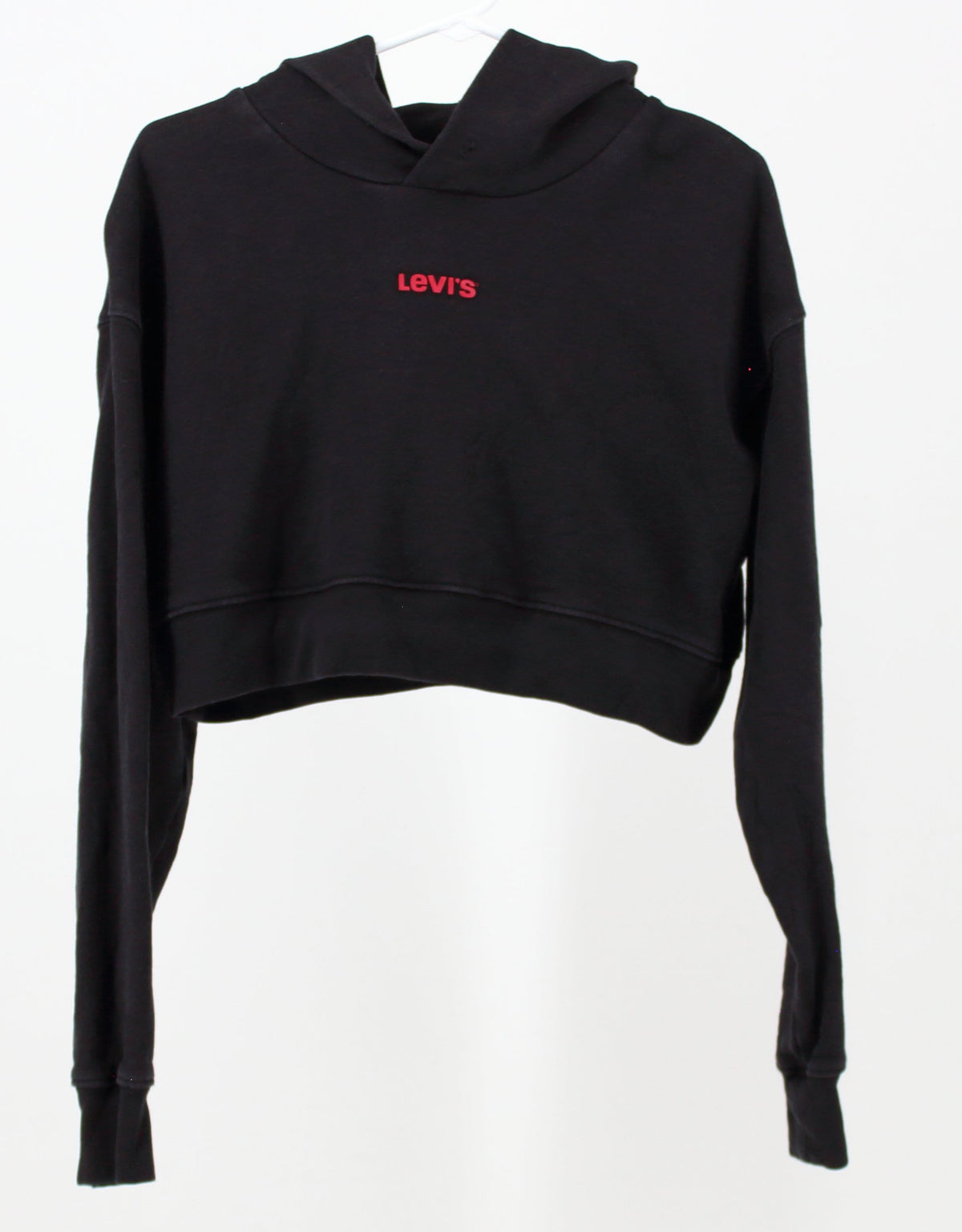 Levis Black Cropped Hoodie