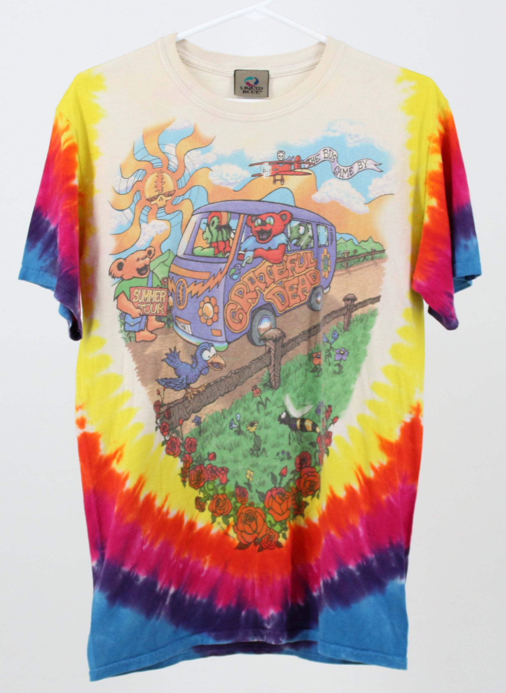 Grateful Dead Summer Tour Bus Tie Dye T-Shirt