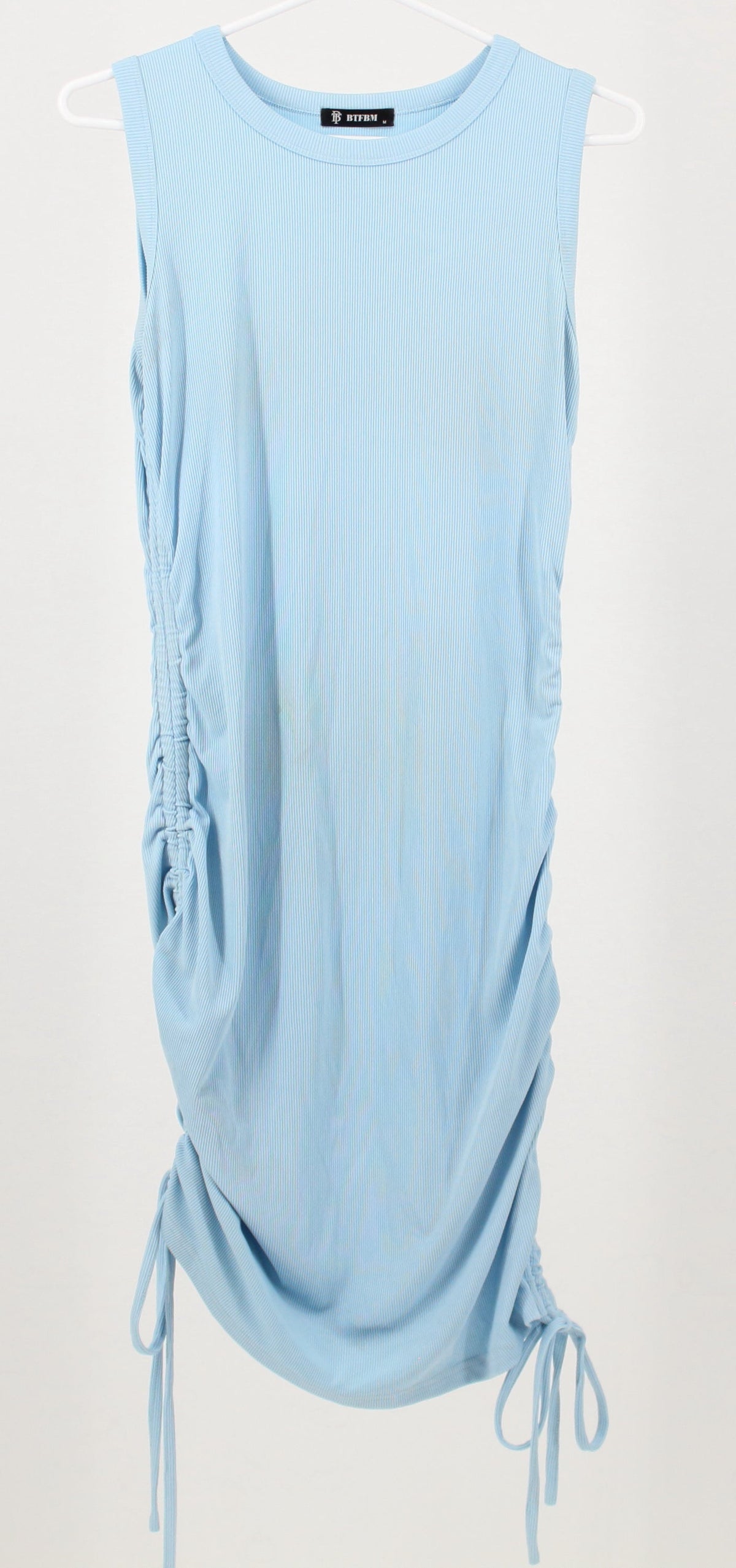 BTFBM Light Blue Ribbed Dress