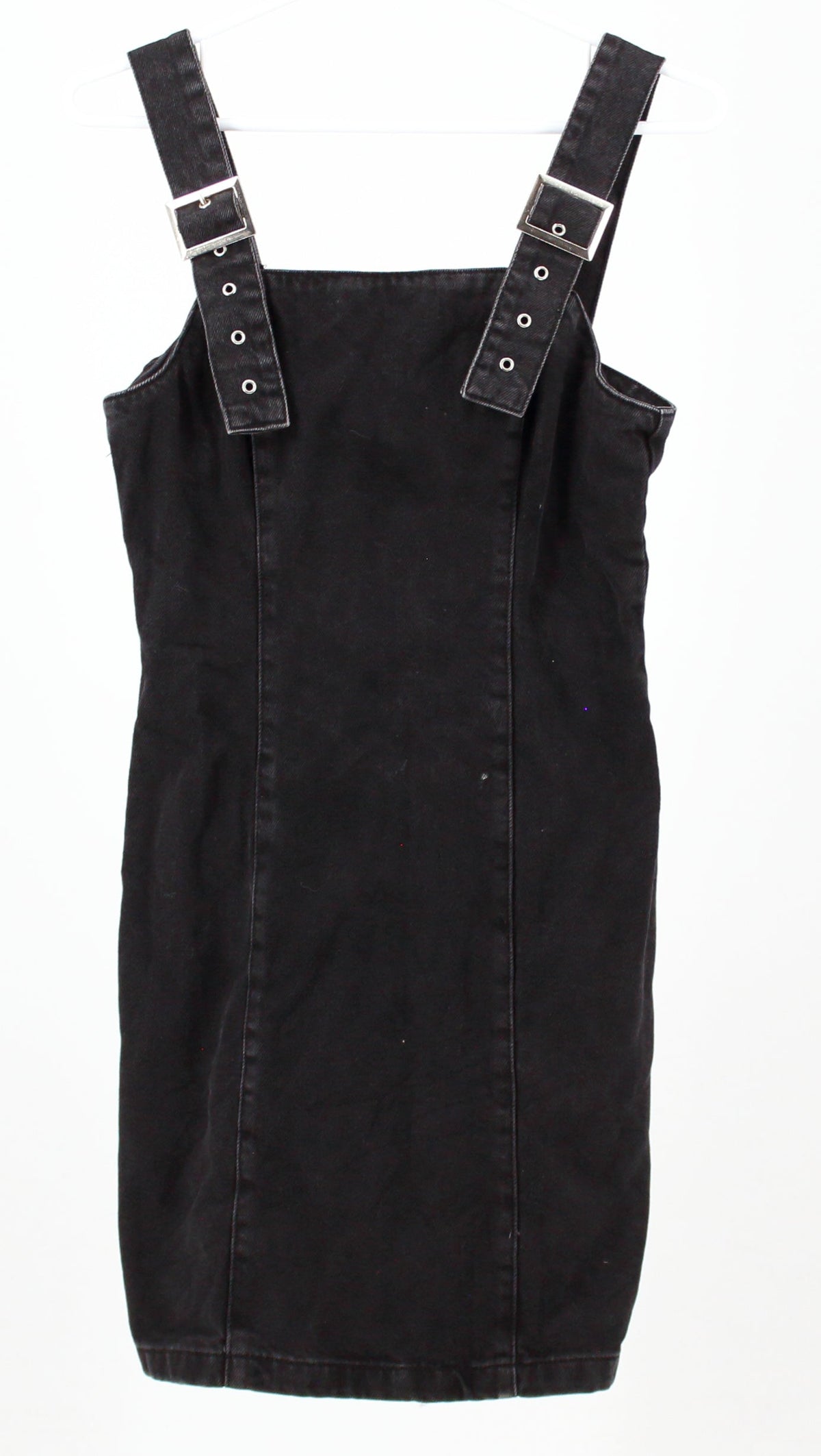 Top Shop Black Denim Overall Style Dress