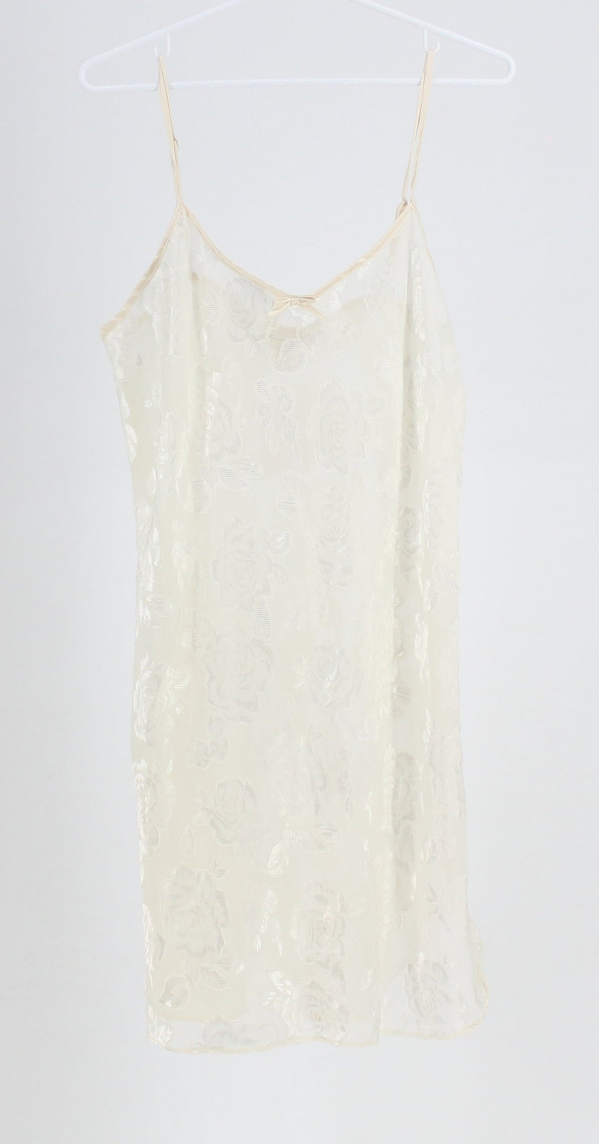 Secret Treasures Cream Lace Slip Dress