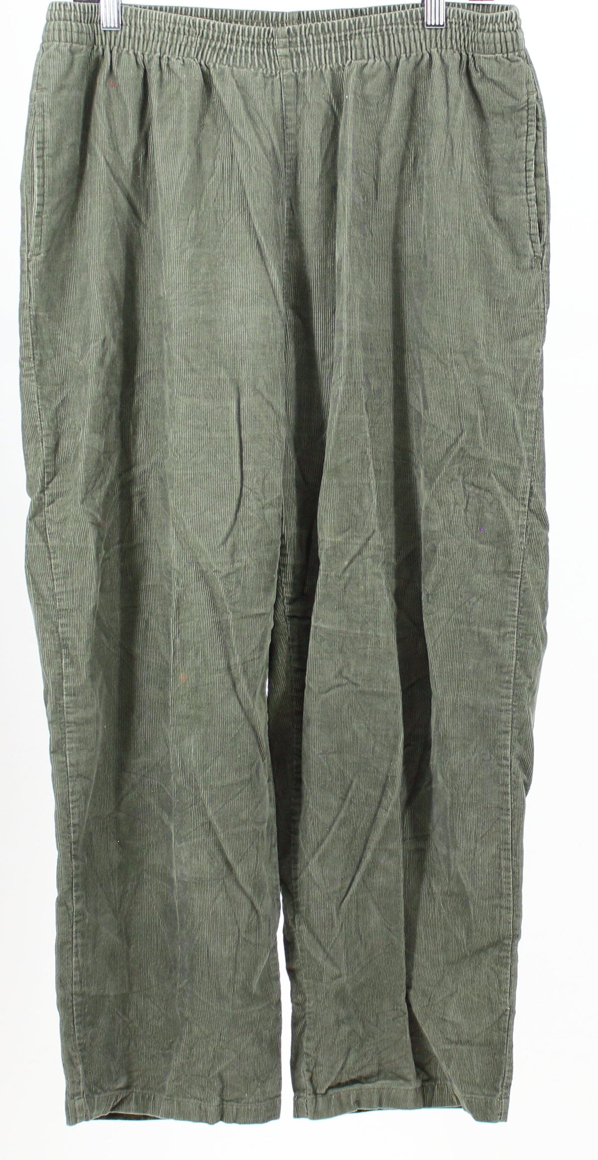 Basic Editions Army Green Corduroy Pants