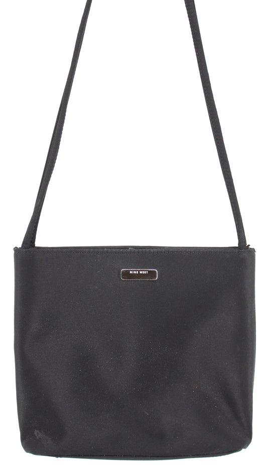 Nine West Black Short Double Strapped Purse