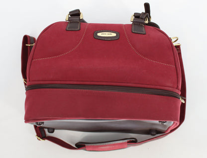 Pierre Cardin Maroon and Black Handbag