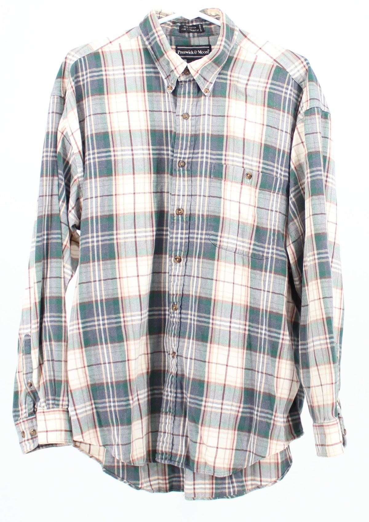 Preswick & Moore Plaid Print Flannel Shirt