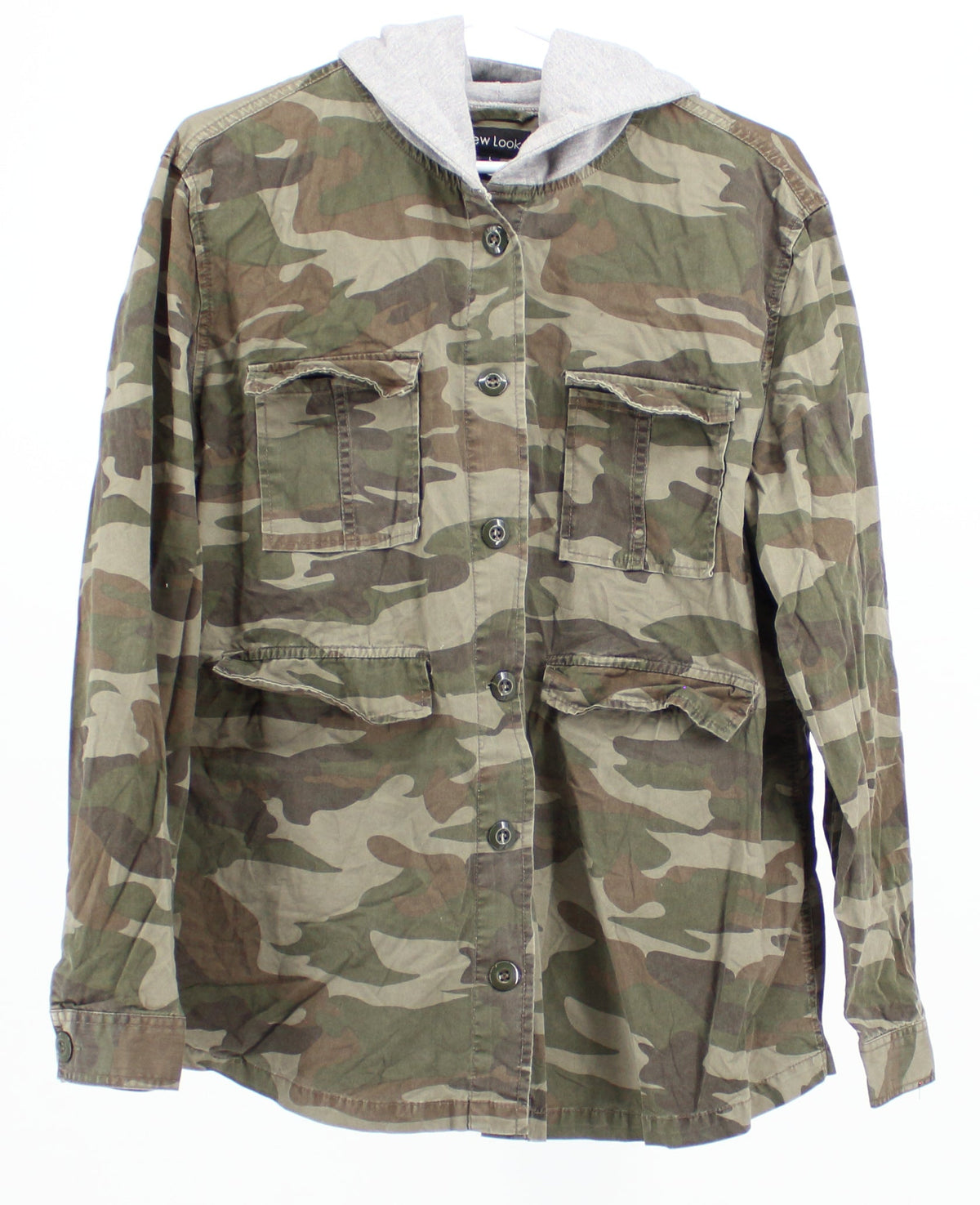 New Look Army Shirt With Hood