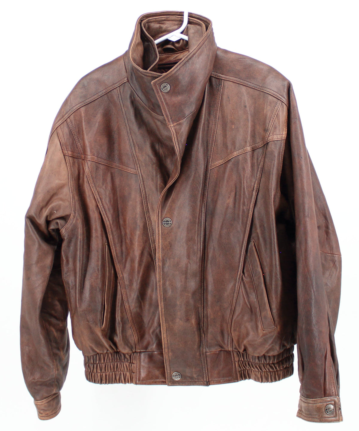 Wilsons Brown Oversized Leather Jacket With Insulation