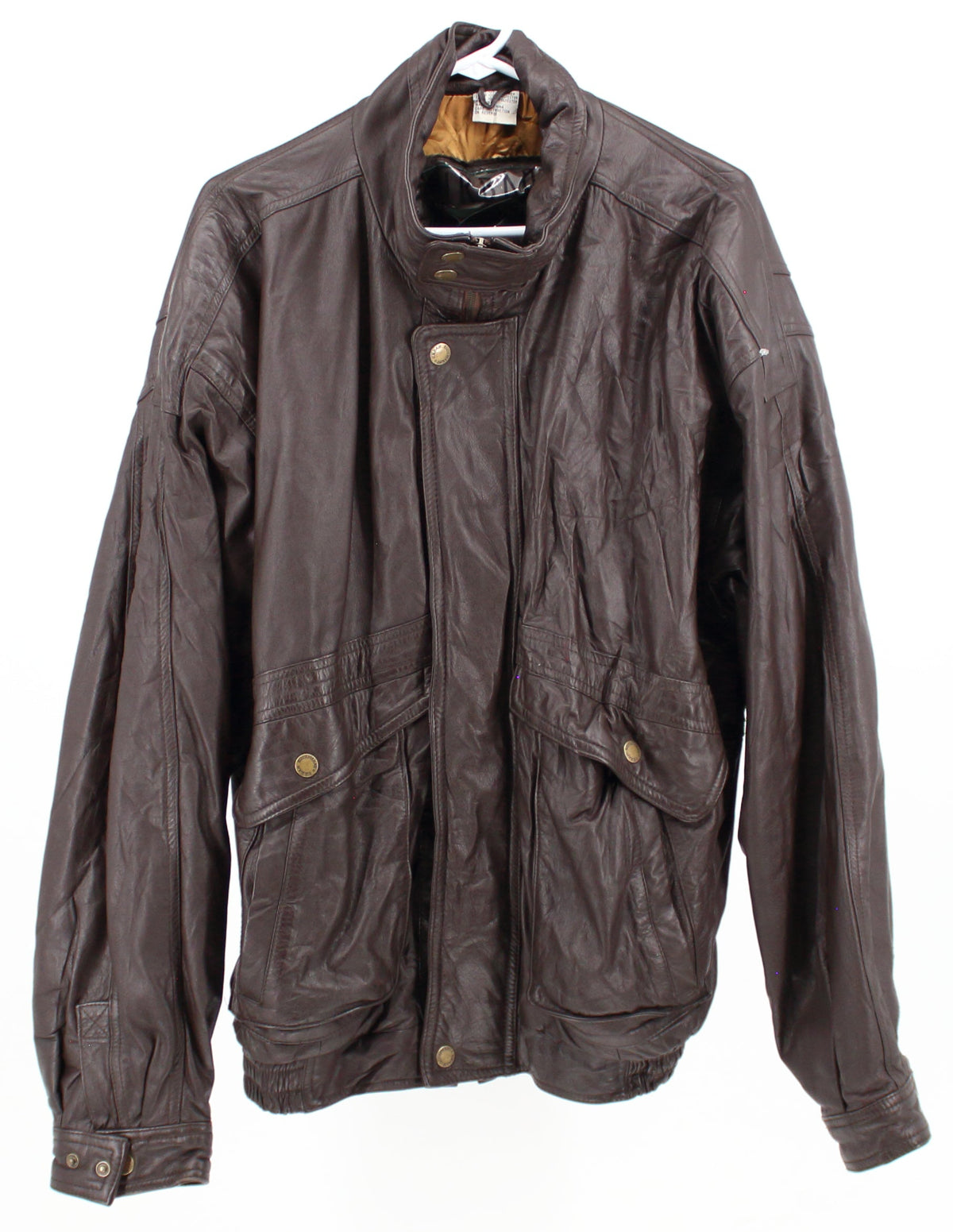 Urban Equipment Brown Bomber Leather Jacket