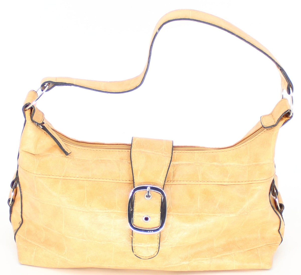 Apt.9 Tan Croco Leather Shoulder Bag