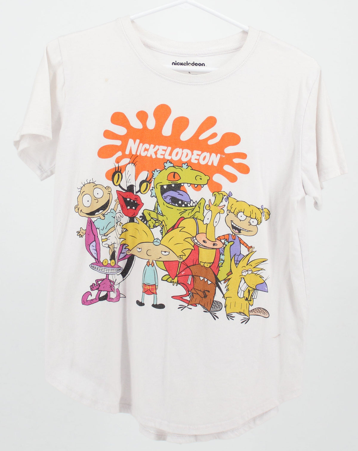 Nickelodeon Print White T-Shirt