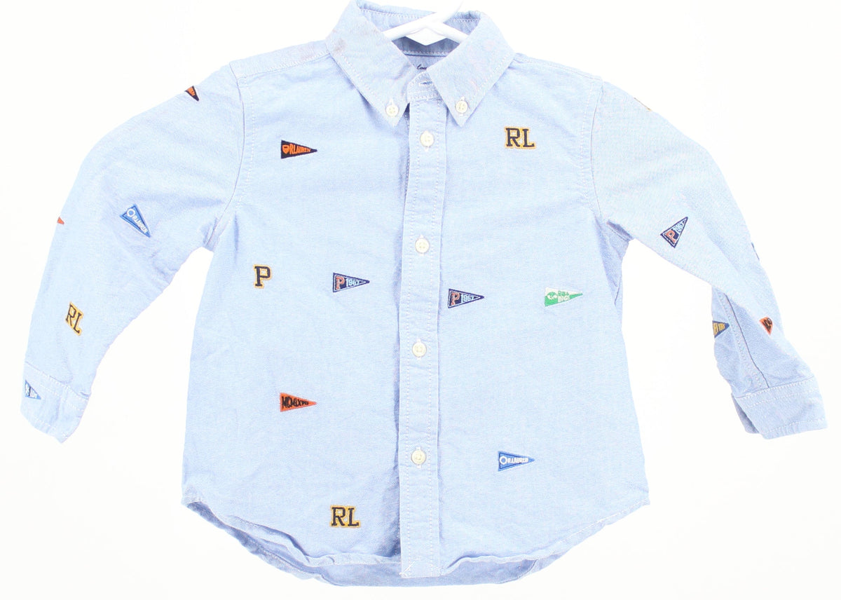 Ralph Lauren Embroidered Light Blue Shirt