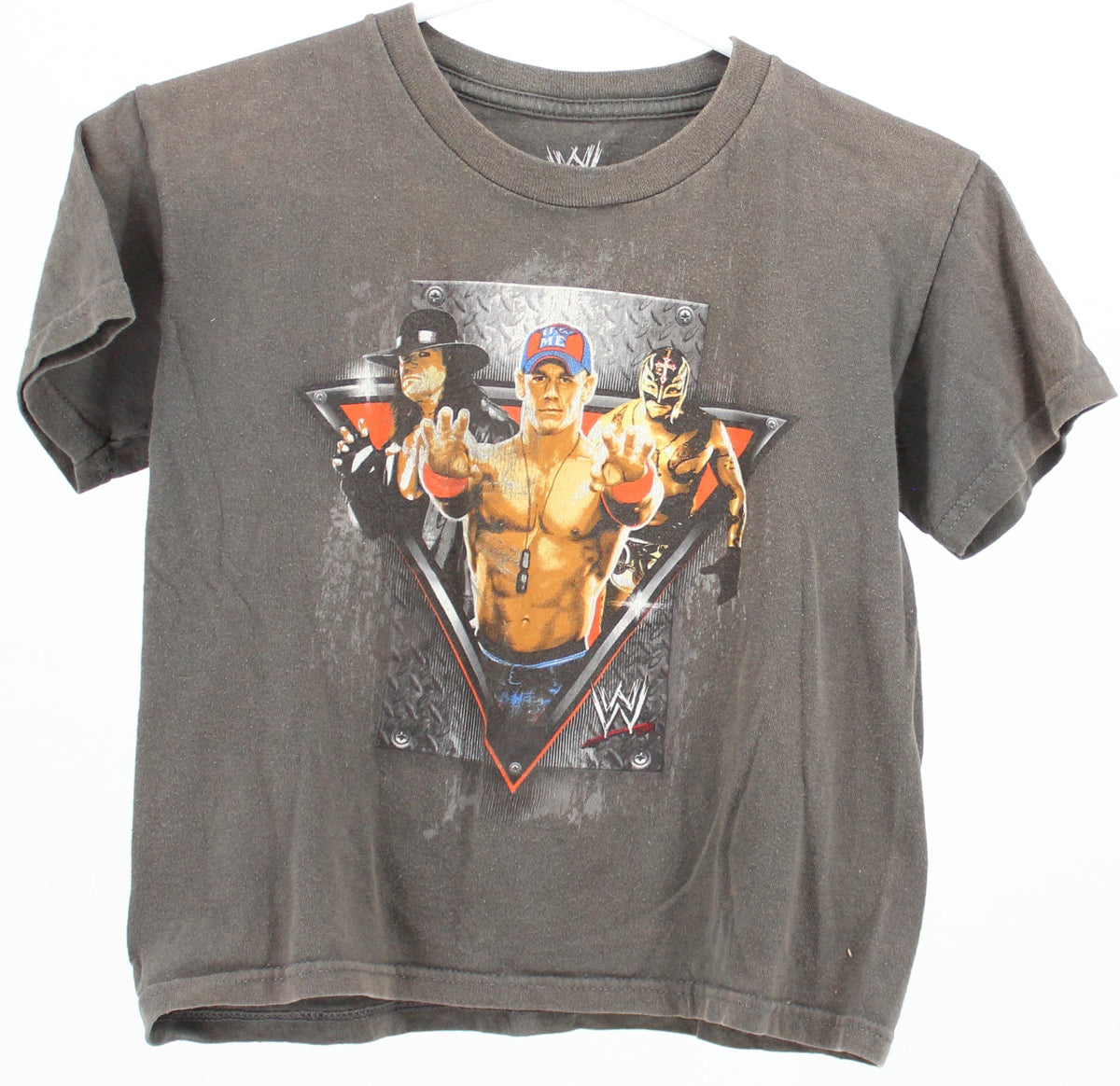 World Wrestling Entertainment Silk Print Grey T-Shirt