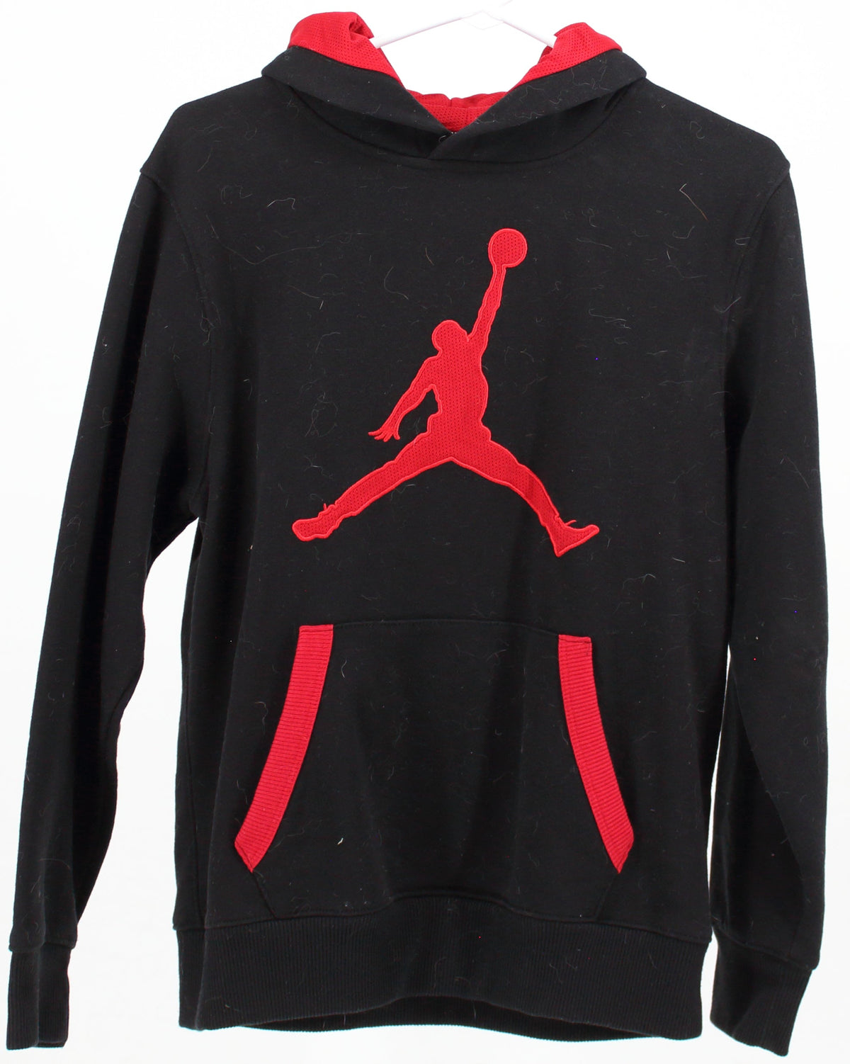 Jordan Logo Applique Black and Red Sweatshirt