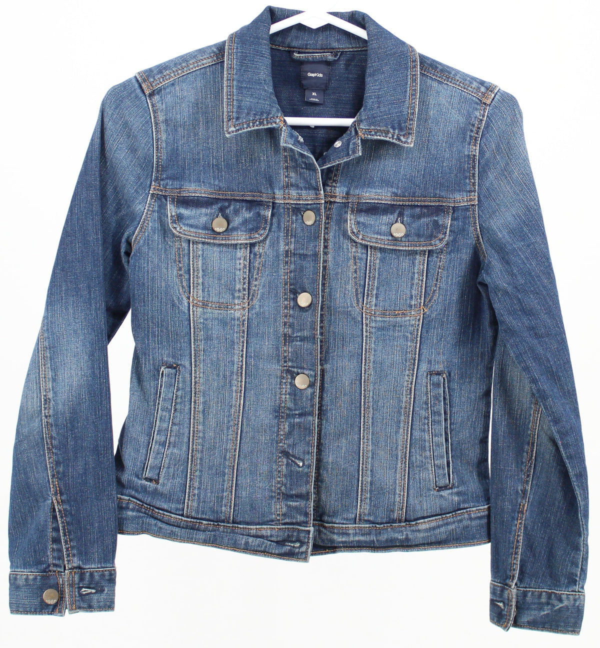 Gap Kids Medium Blue Wash Denim Jacket