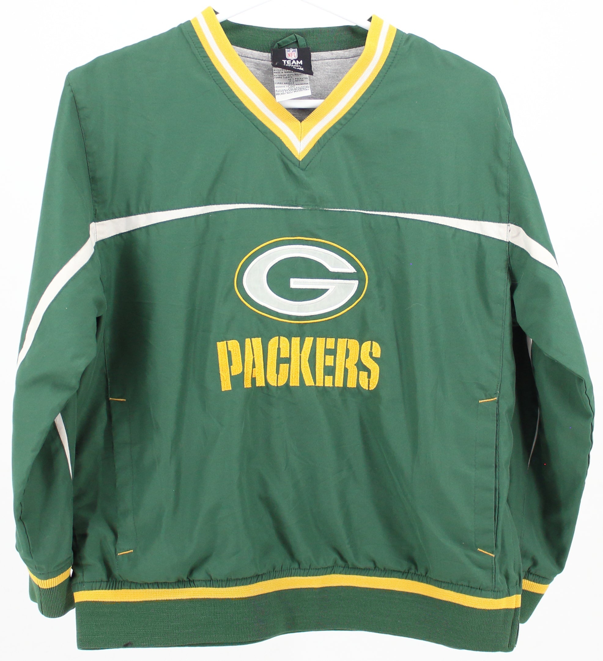 Green Bay Packers Yellow NFL Youth Team Apparel V Neck Jersey