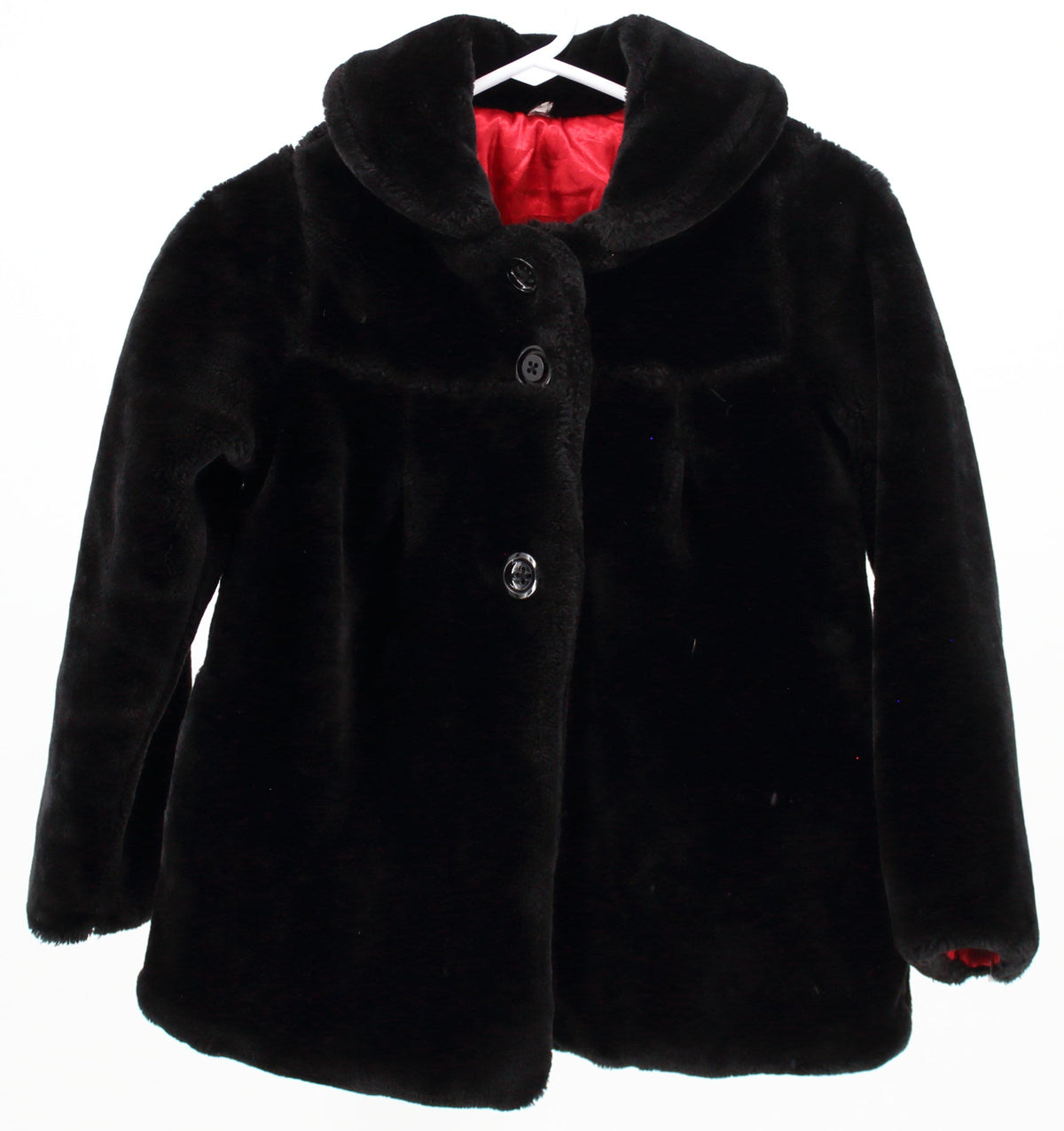 Black Faux Fur Coat