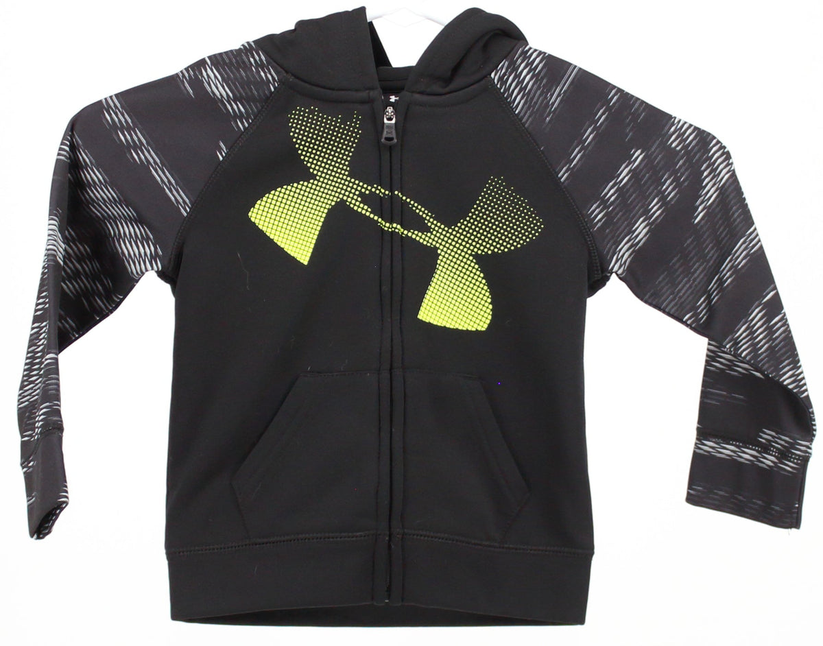 Under Armour Hooded Print Black Jacket