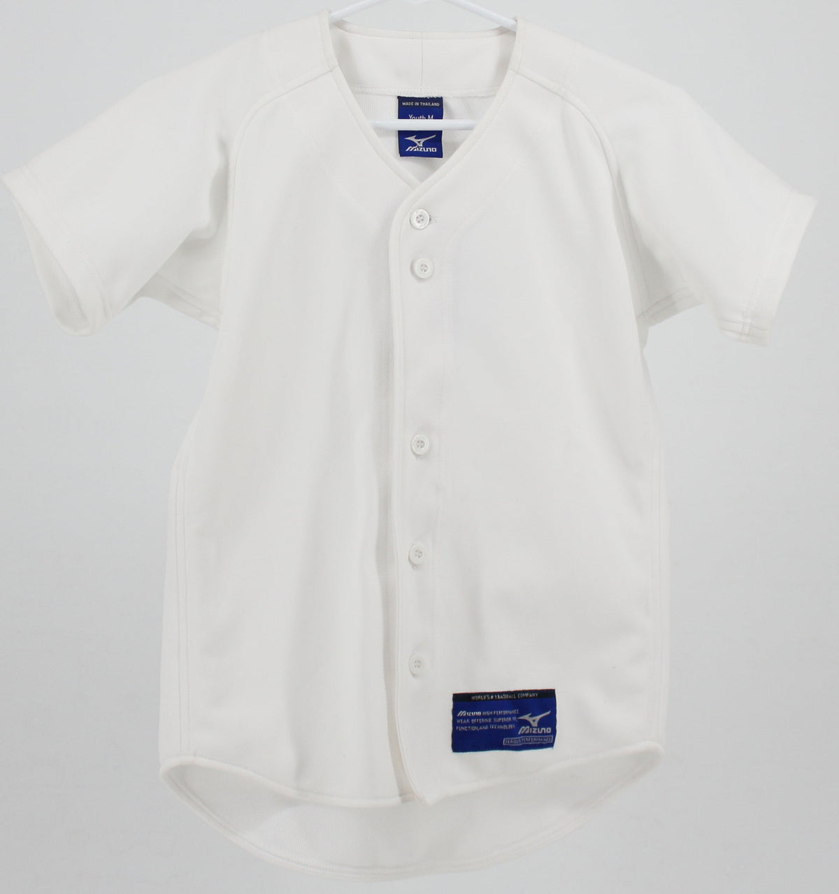 Mizuno World's #1 Baseball Company Short Sleeve White Shirt