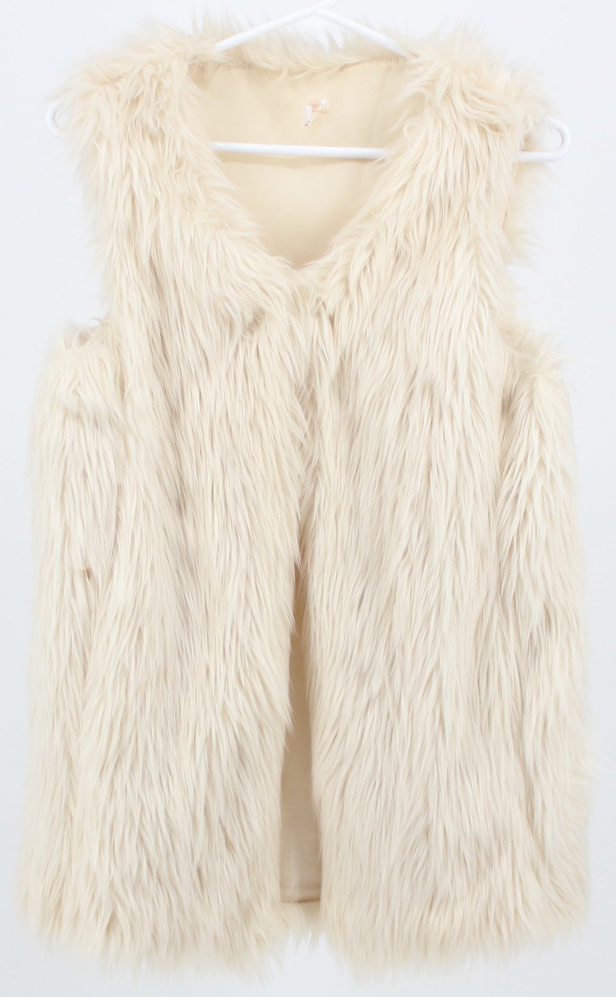 Xhilaration Faux Fur Off White Vest