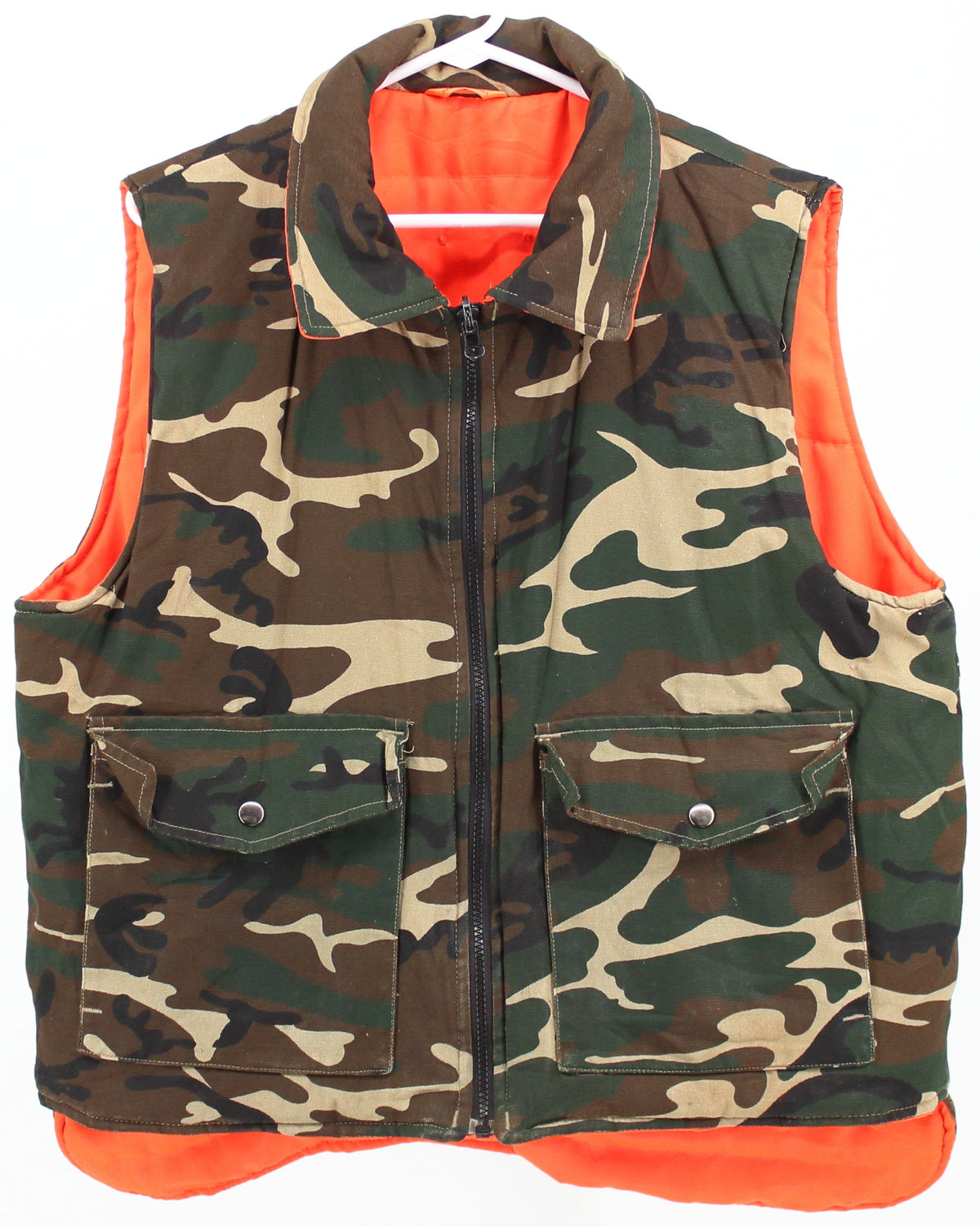 Sports Afield Military Vest With Orange Lining