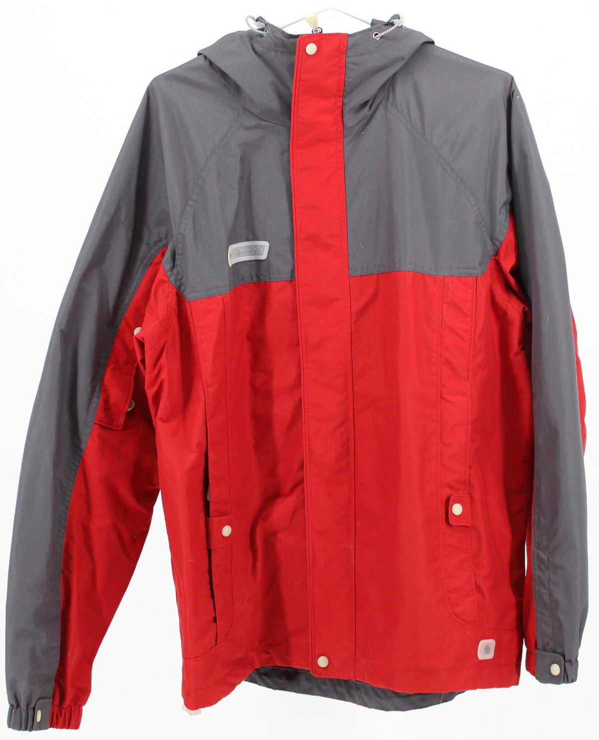 Columbia Grey and Red Nylon Jacket