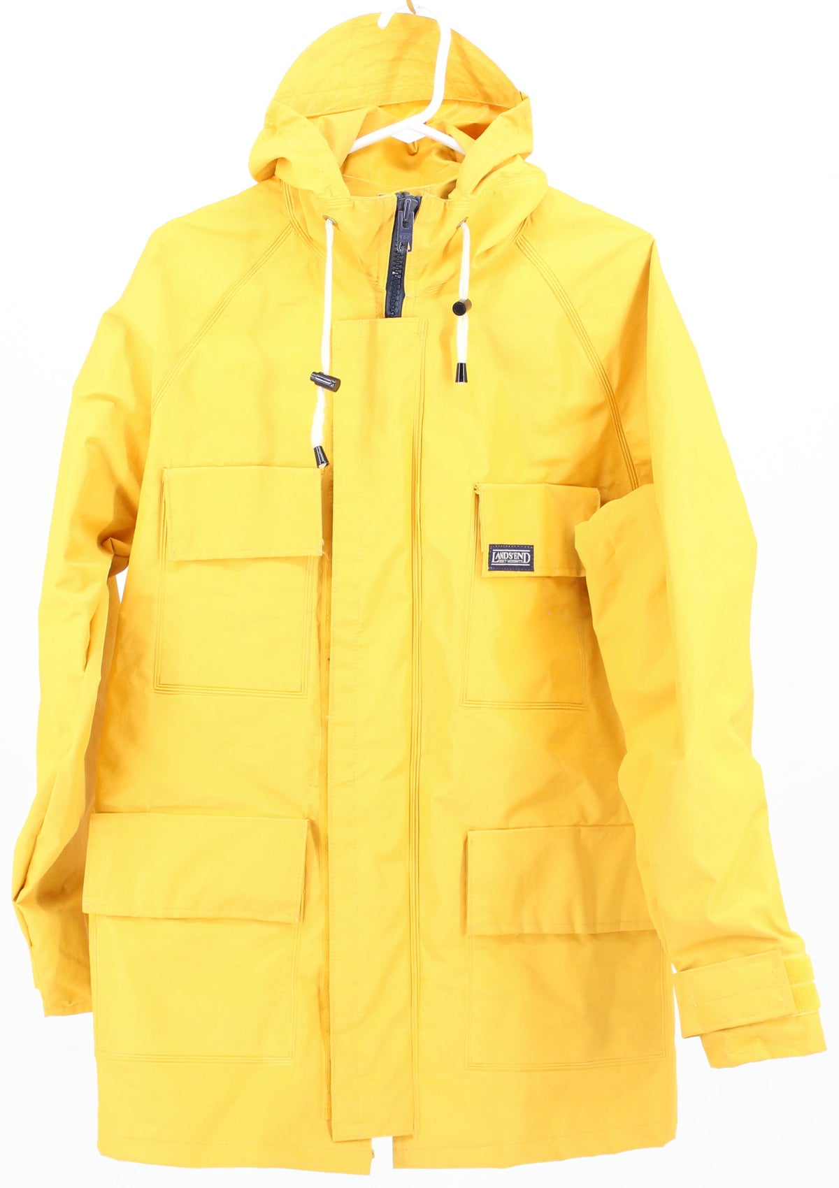 Lands' End Direct Merchants Yellow Rain Jacket