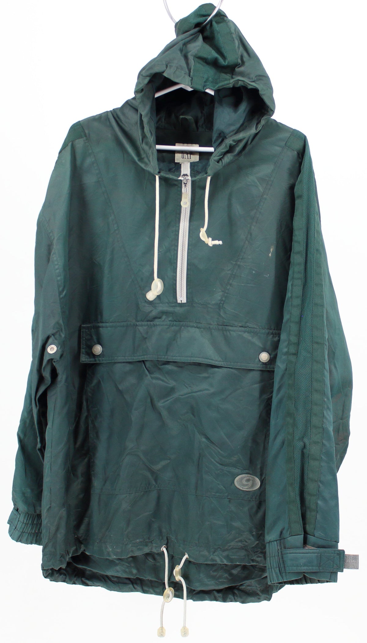 Gap Dark Green Nylon Half Zip Jacket
