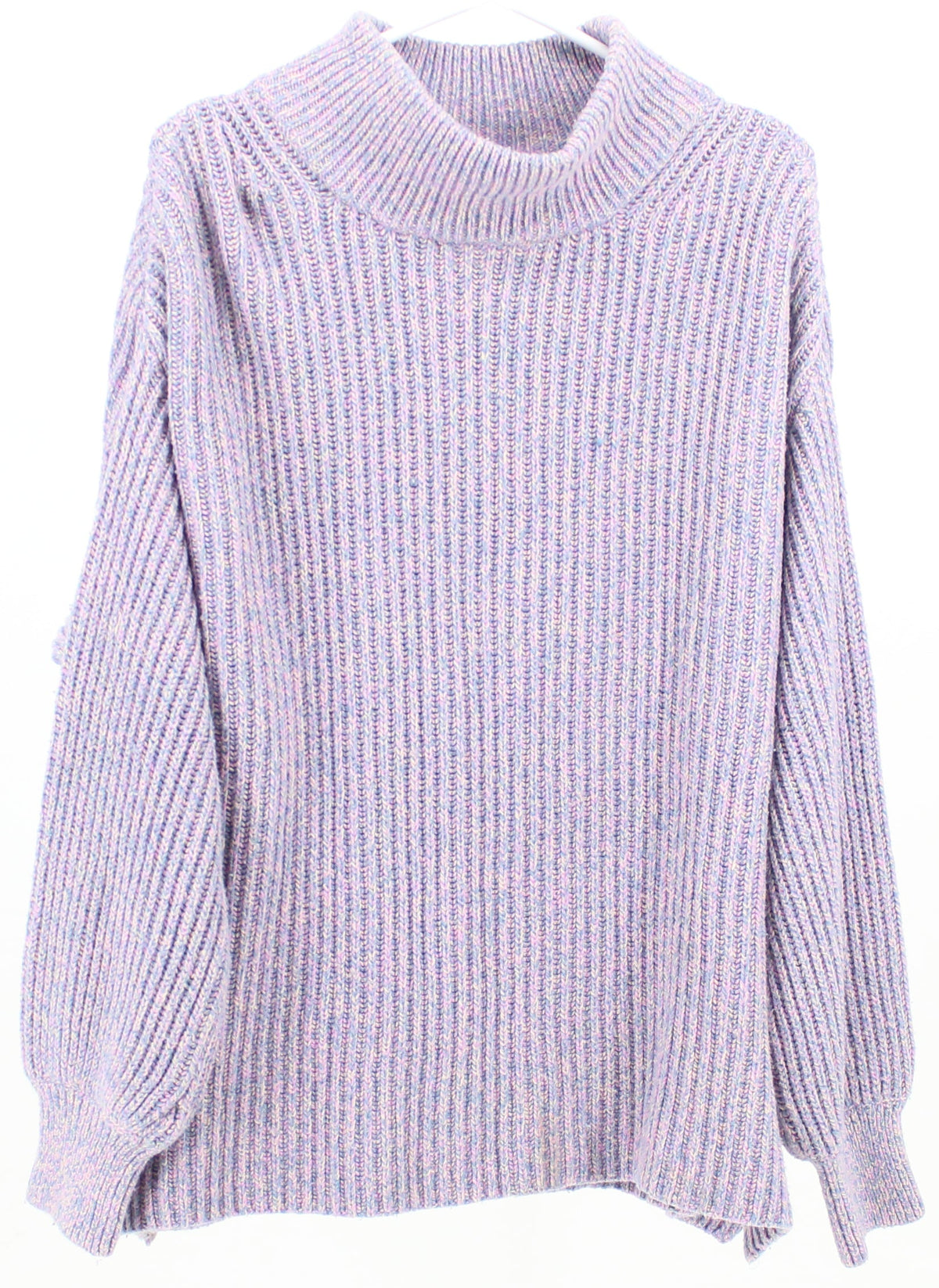 H&M Purple Beige and Blue Color Blend Sweater