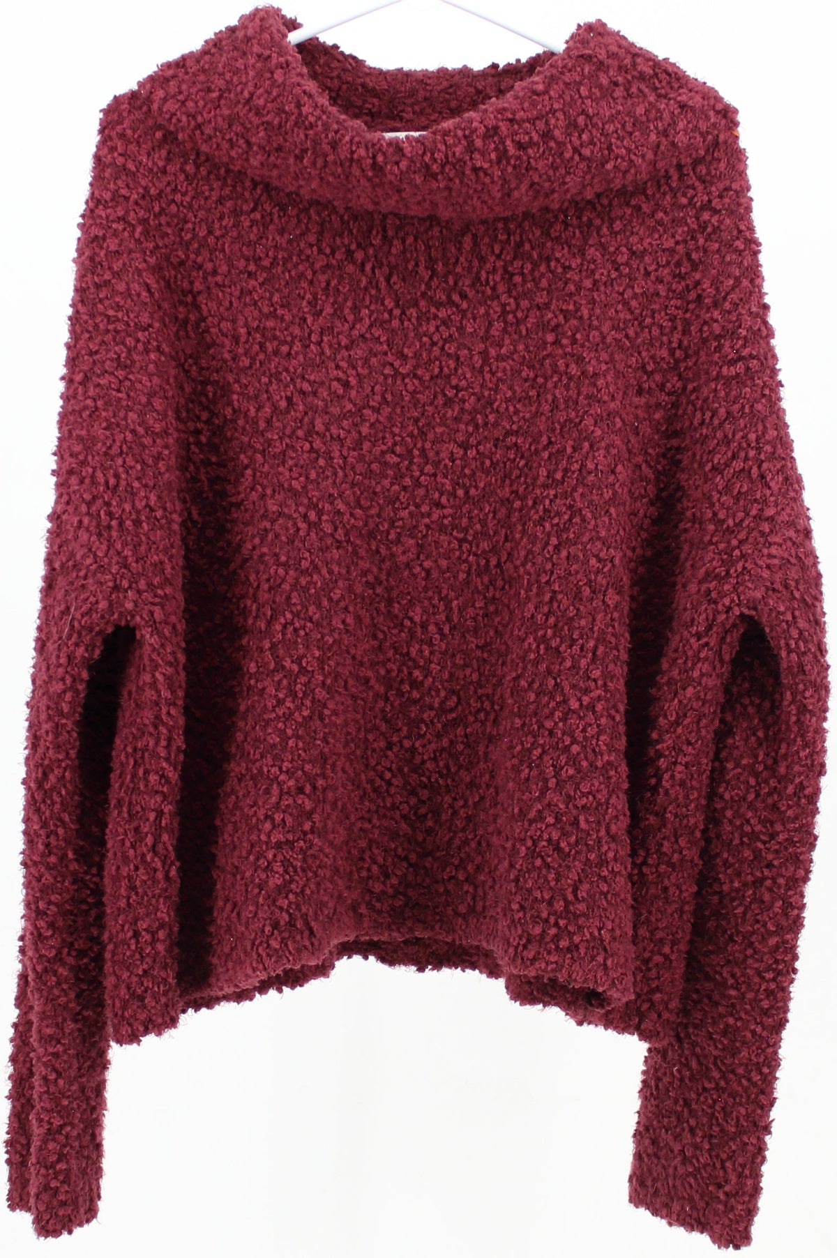 Arizona Jean Co Burgundy Cowl Neck Sweater