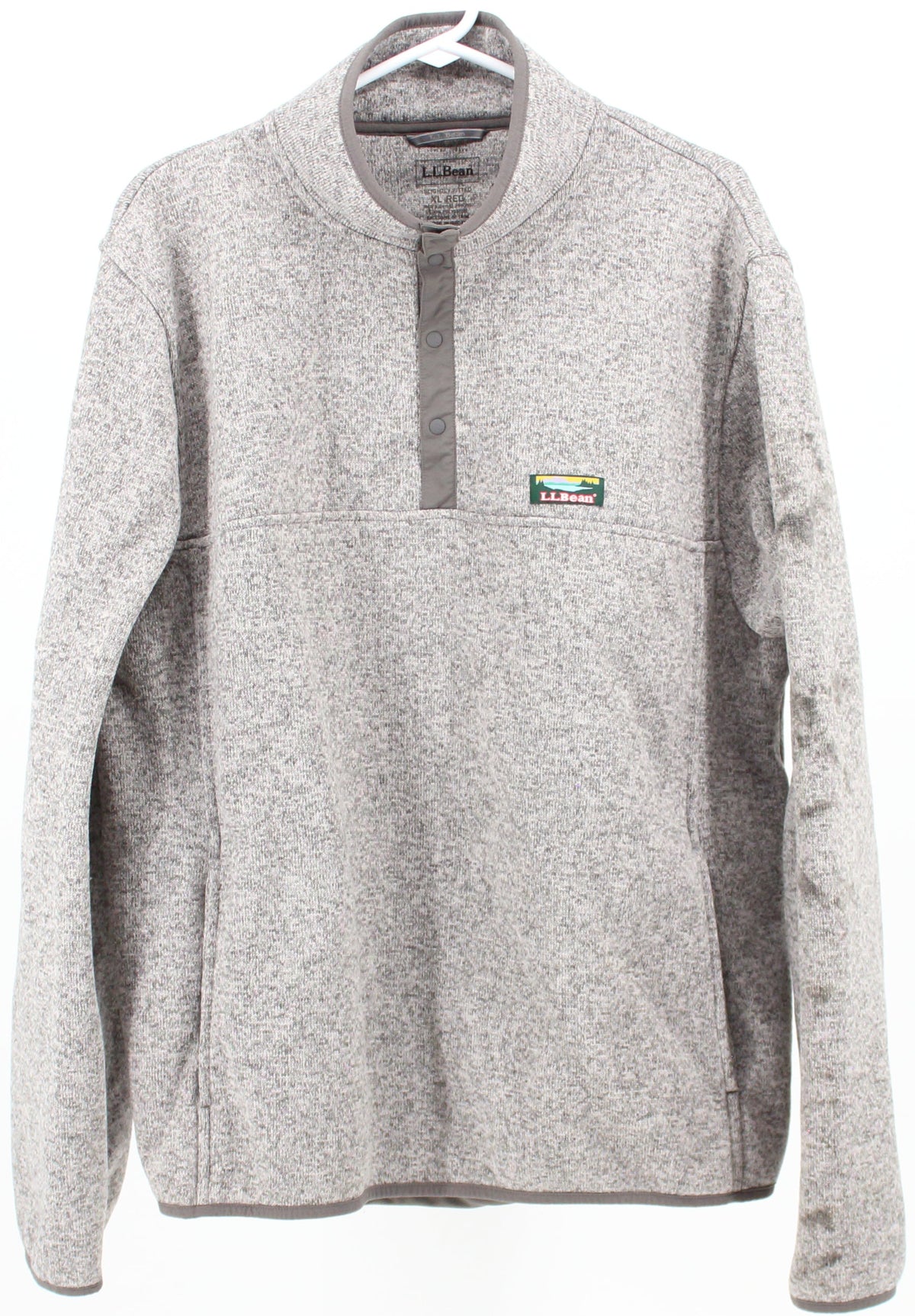 L.L.Bean Light Grey Fleece Jacket