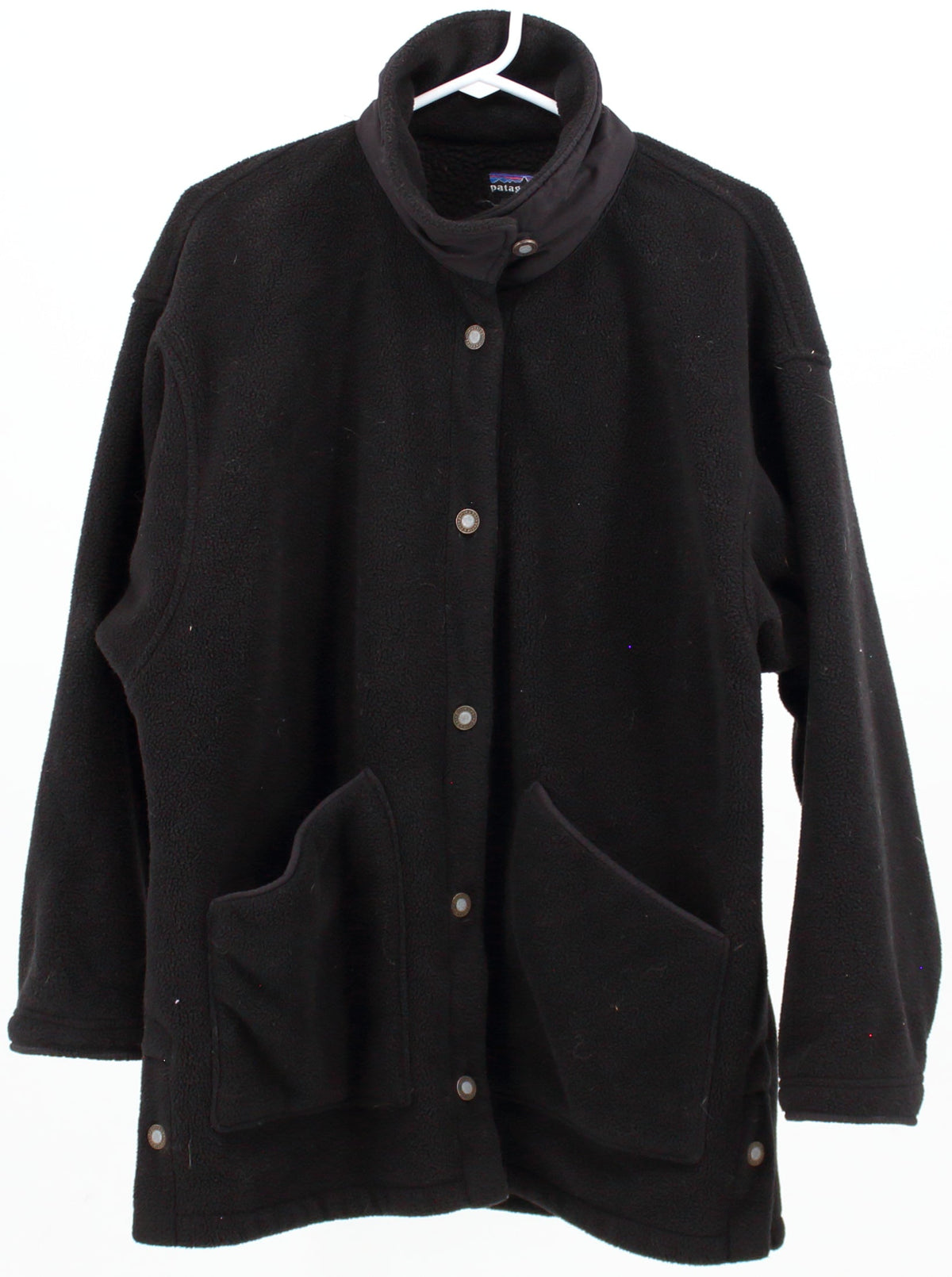 Patagonia Black Fleece Buttons Mid Jacket
