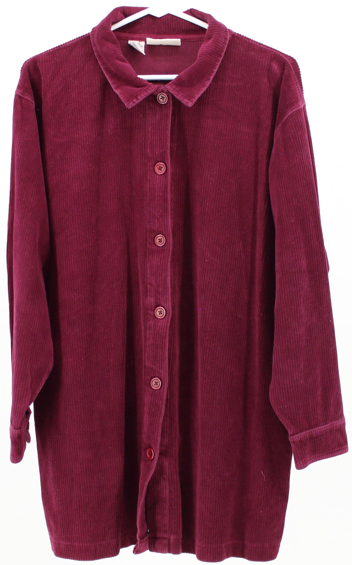 North Crest Burgundy Corduroy Long Shirt