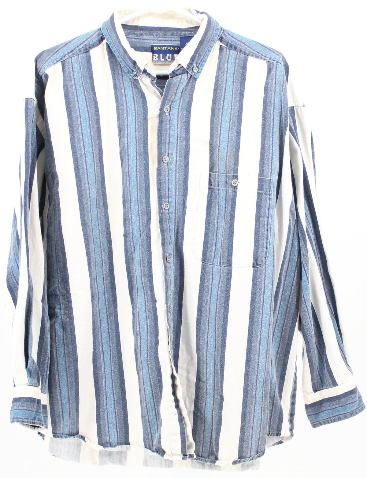 Santana Blue Striped Long Sleeve Shirt