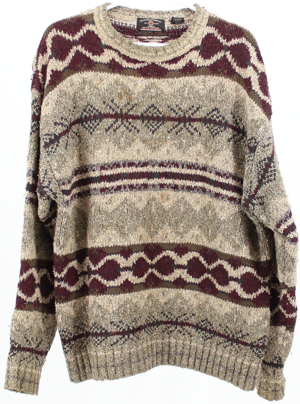 American Eagle Outfitters Multicolor Jacquard-knit Sweater