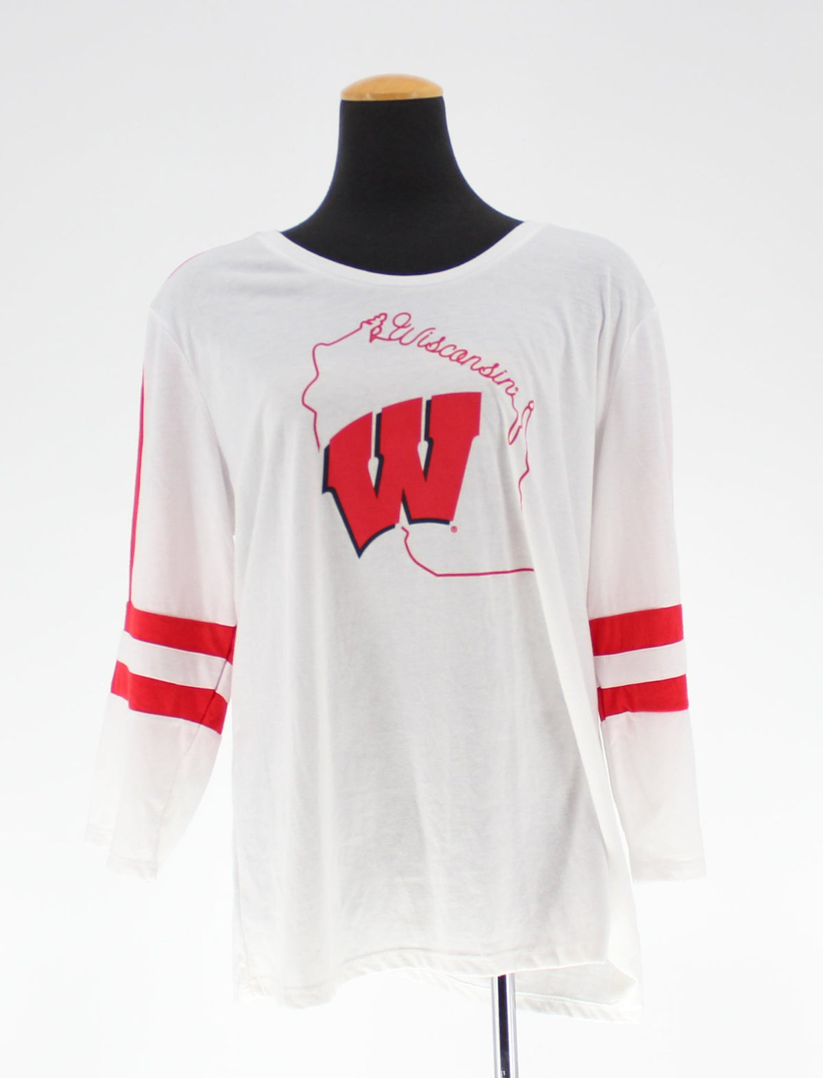 Wisconsin University Logo Raglan T-Shirt