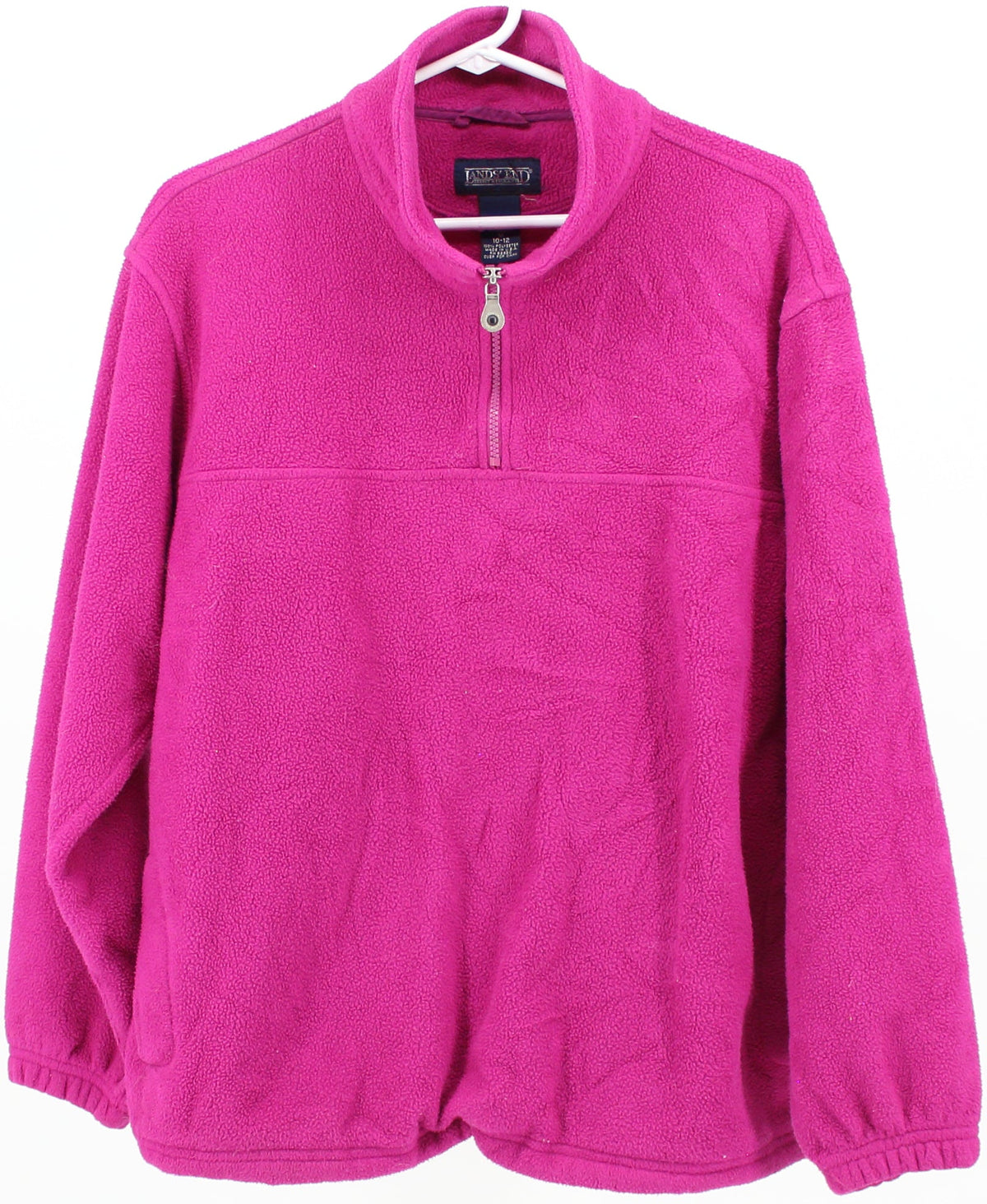 Lands' End Pink Half-zip Women's Fleece Jacket