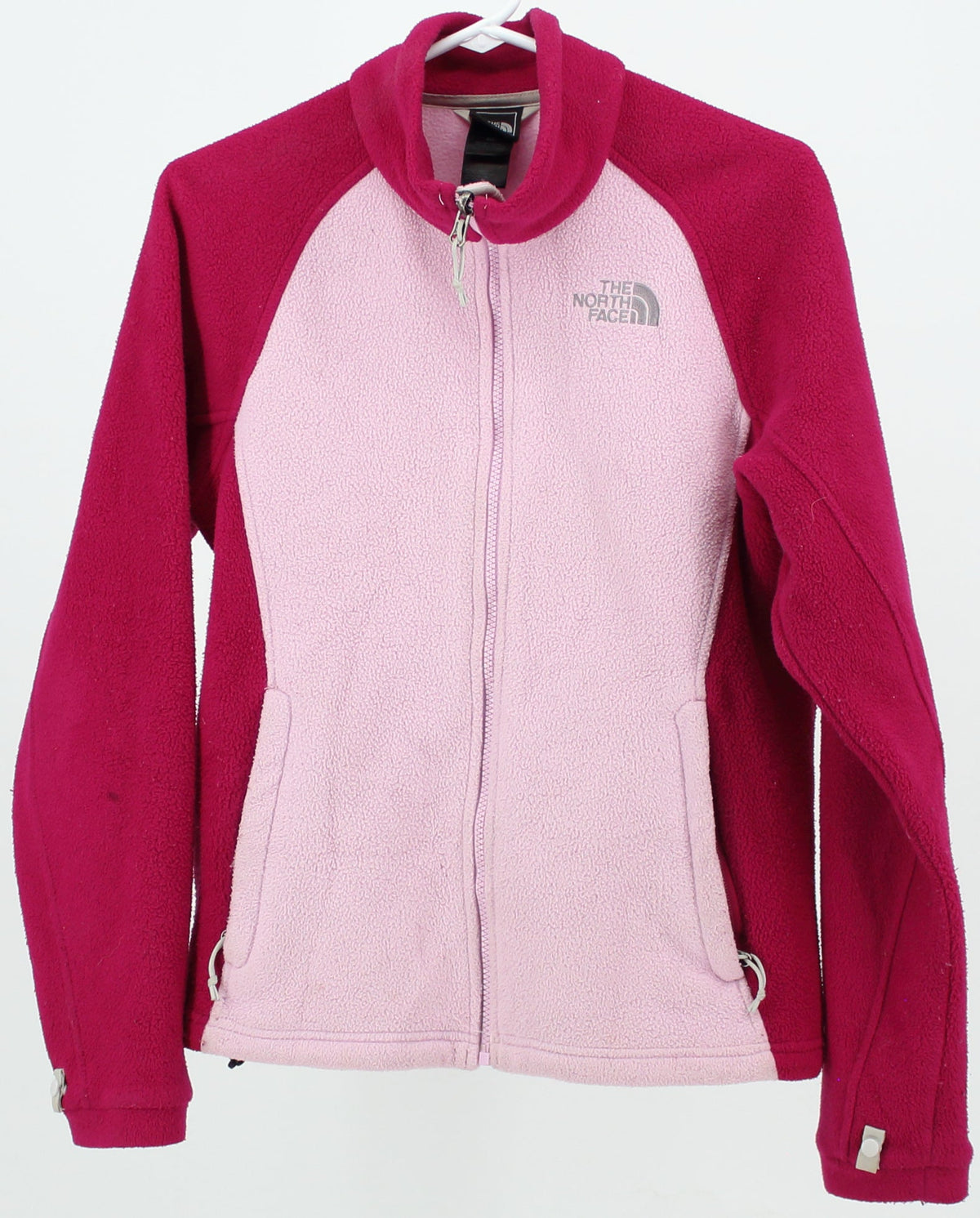 Hot pink north face on sale fleece