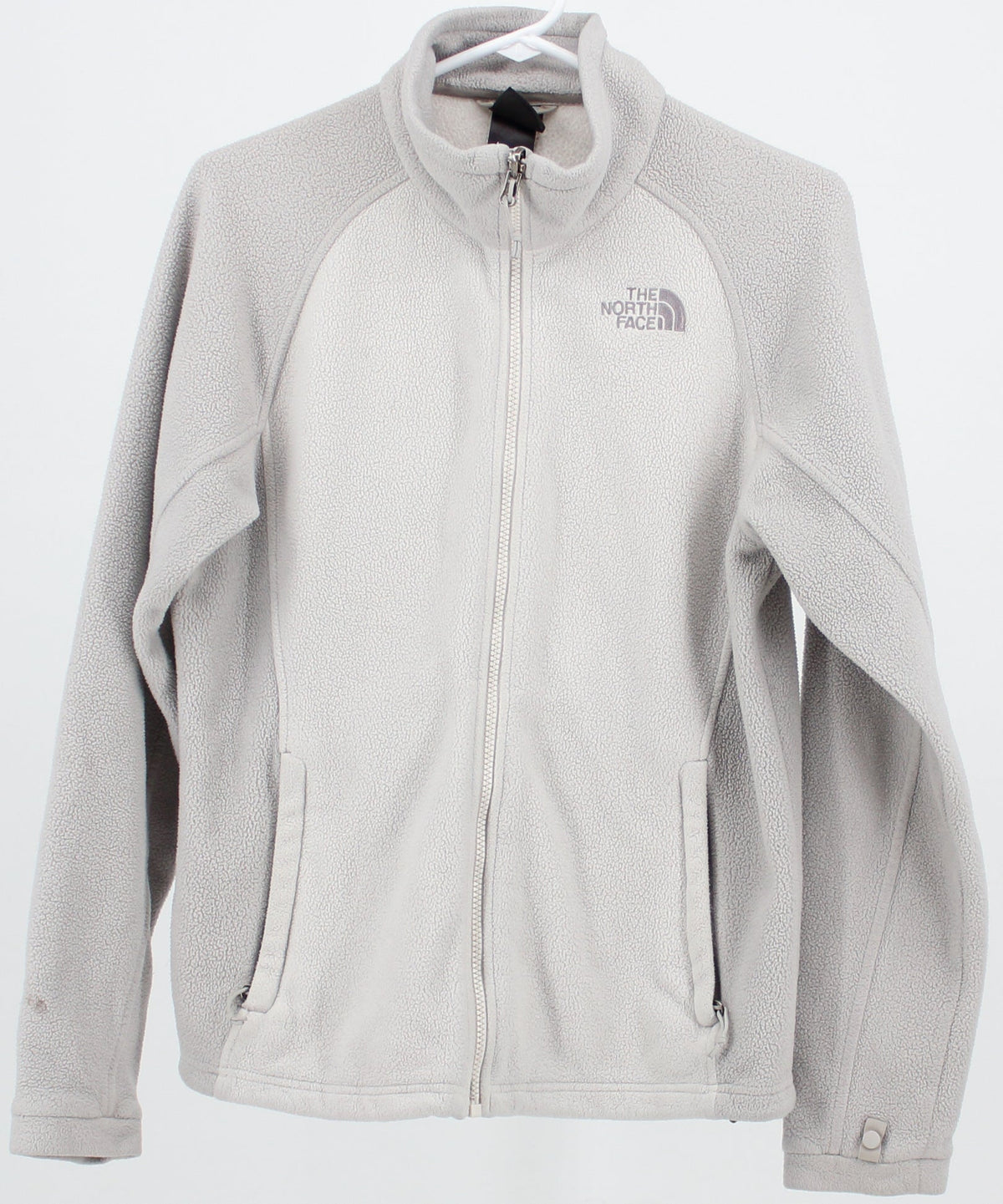 The North Face Light Grey and Off White Women's Fleece Jacket