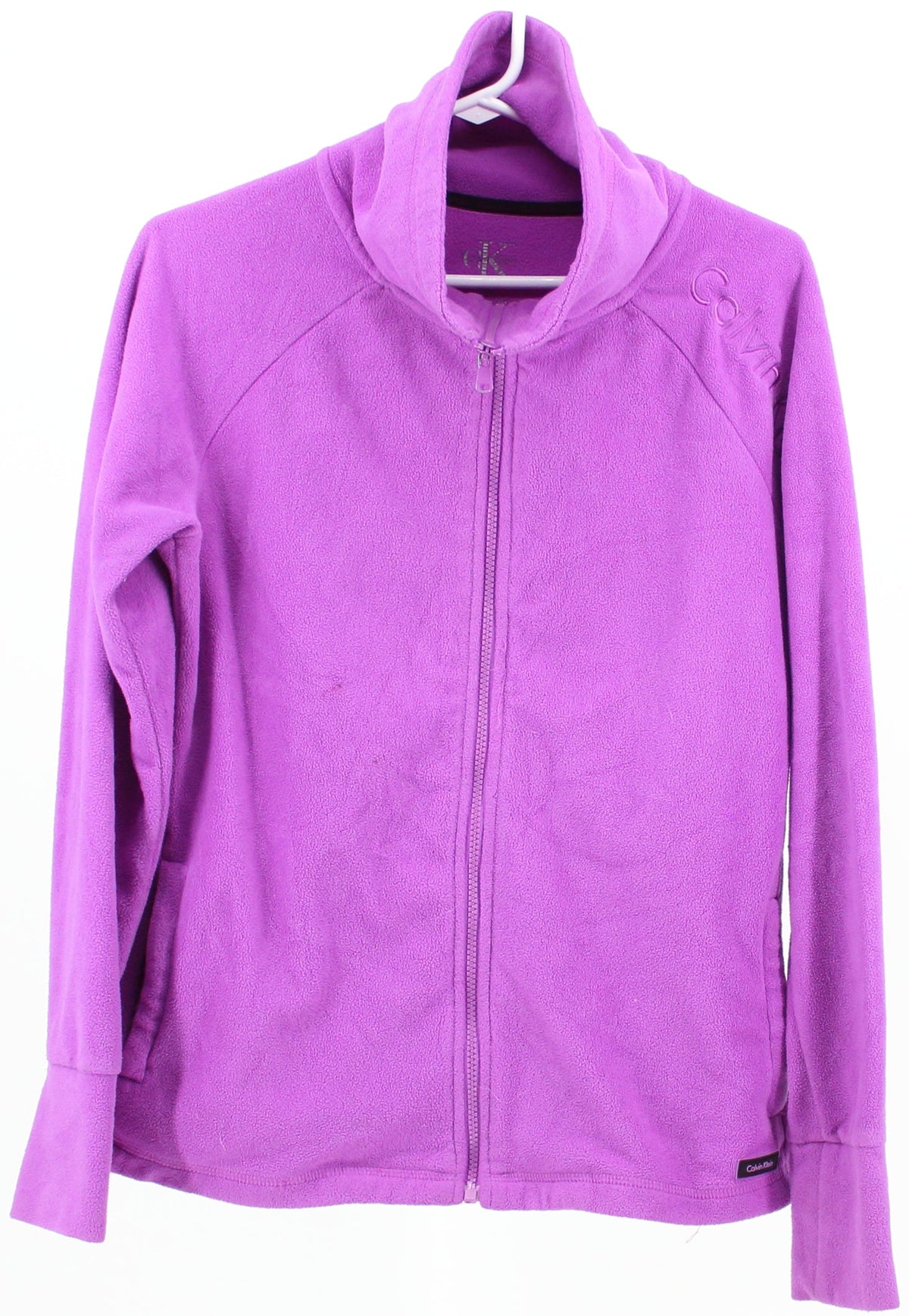 Calvin Klein Purple High Collar Fleece Jacket