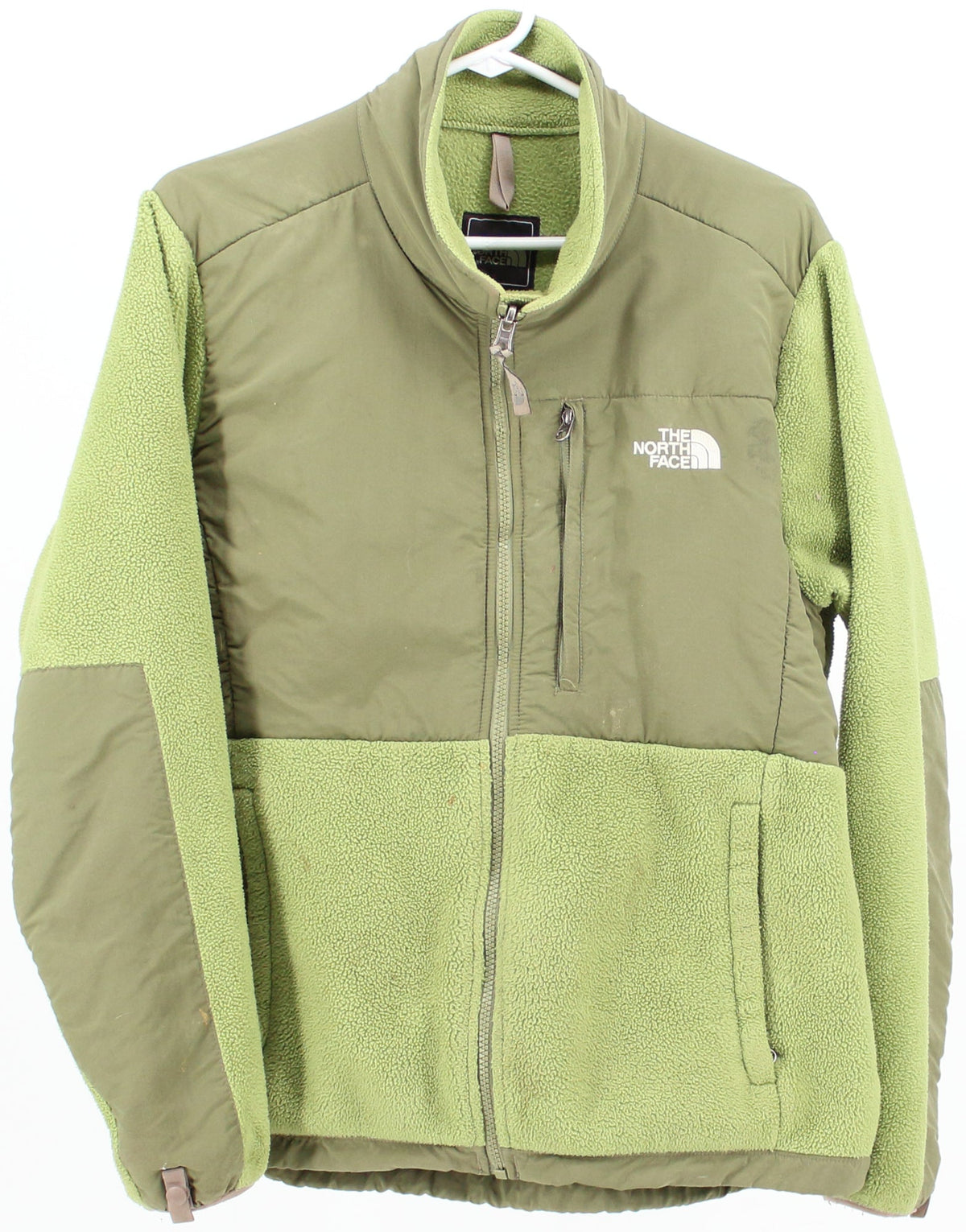 The North Face Women's Apple Green Fleece and Nylon Jacket