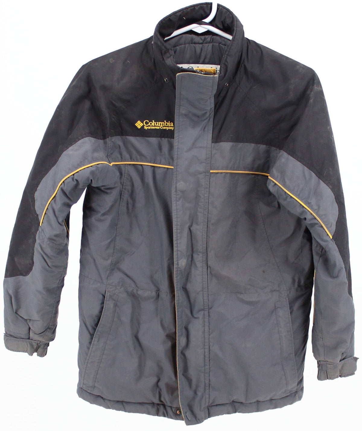 Columbia Black Grey and Yellow Youth Insulation Jacket