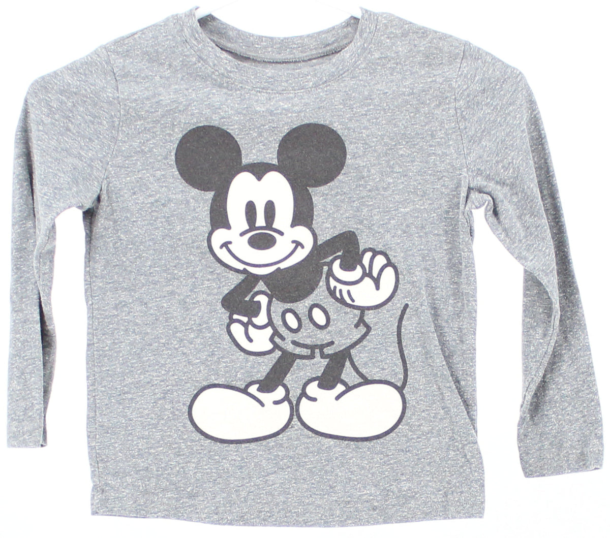 Disney Jumping Beans Mickey Mouse Long Sleeve Grey T-Shirt