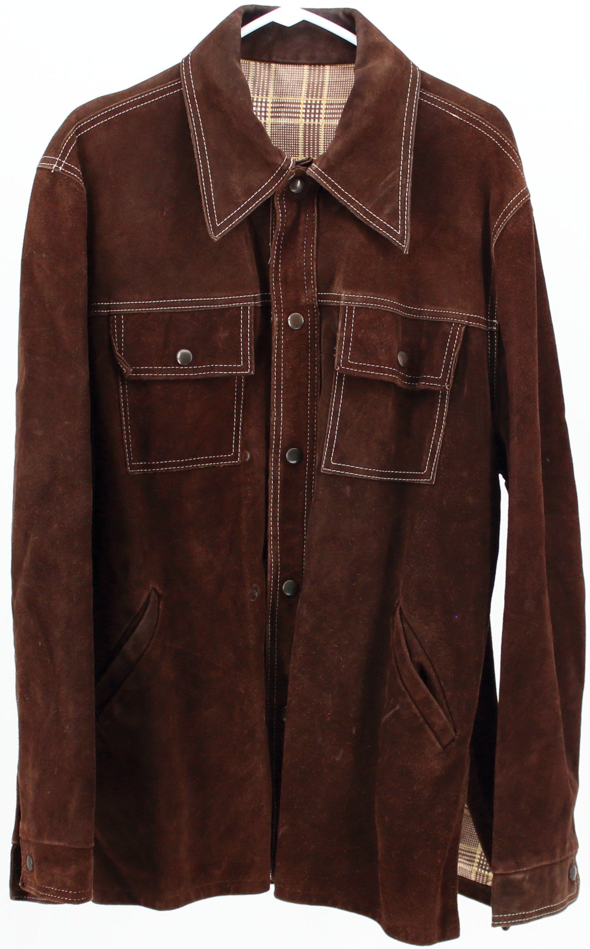 Buckboard Brown Leather Shirt