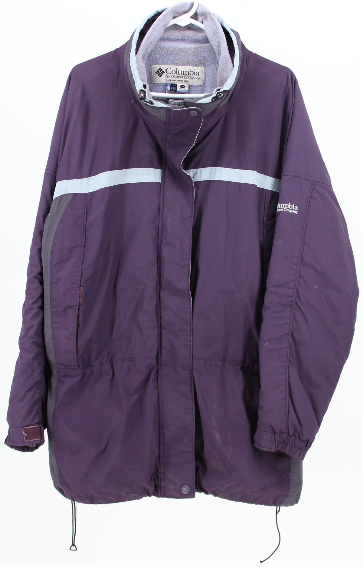 Columbia Purple and Light Blue Mid Insulated Coat