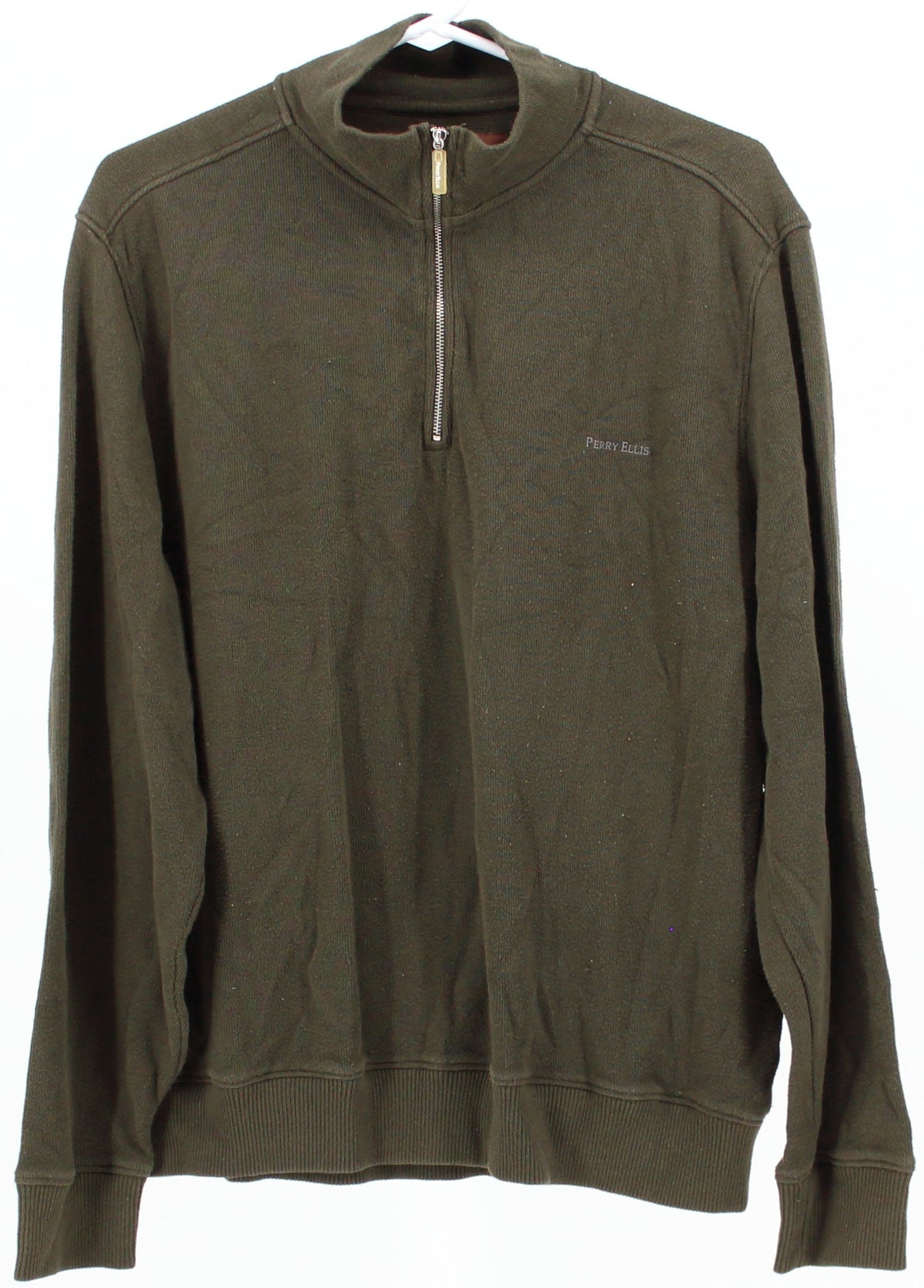 Perry Ellis Military Green Pullover