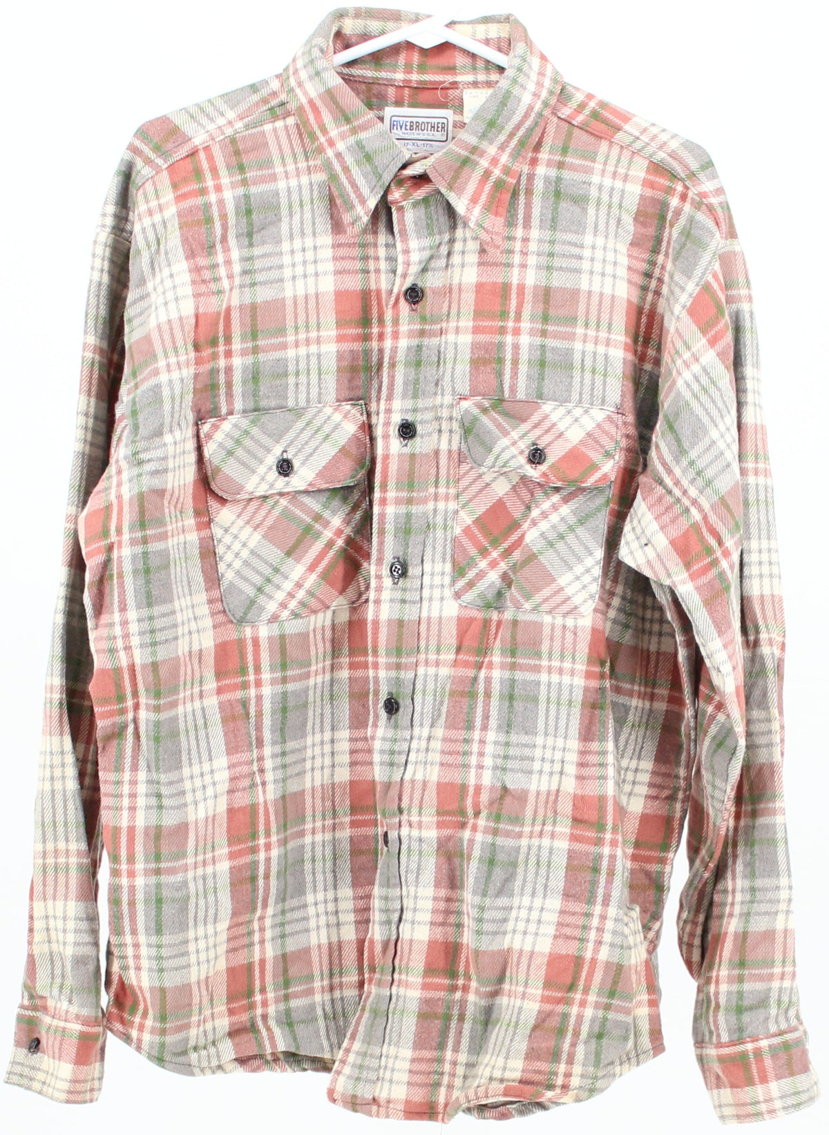Five Brother Plaid Flannel Shirt