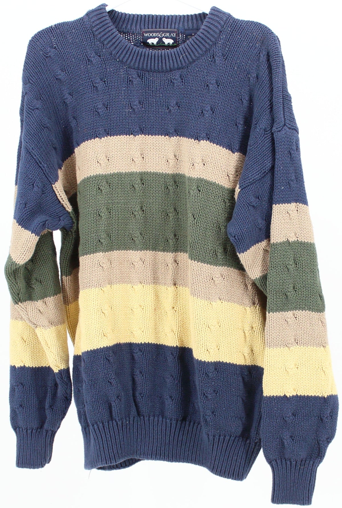 Woods & Grey Blue Striped Sweater