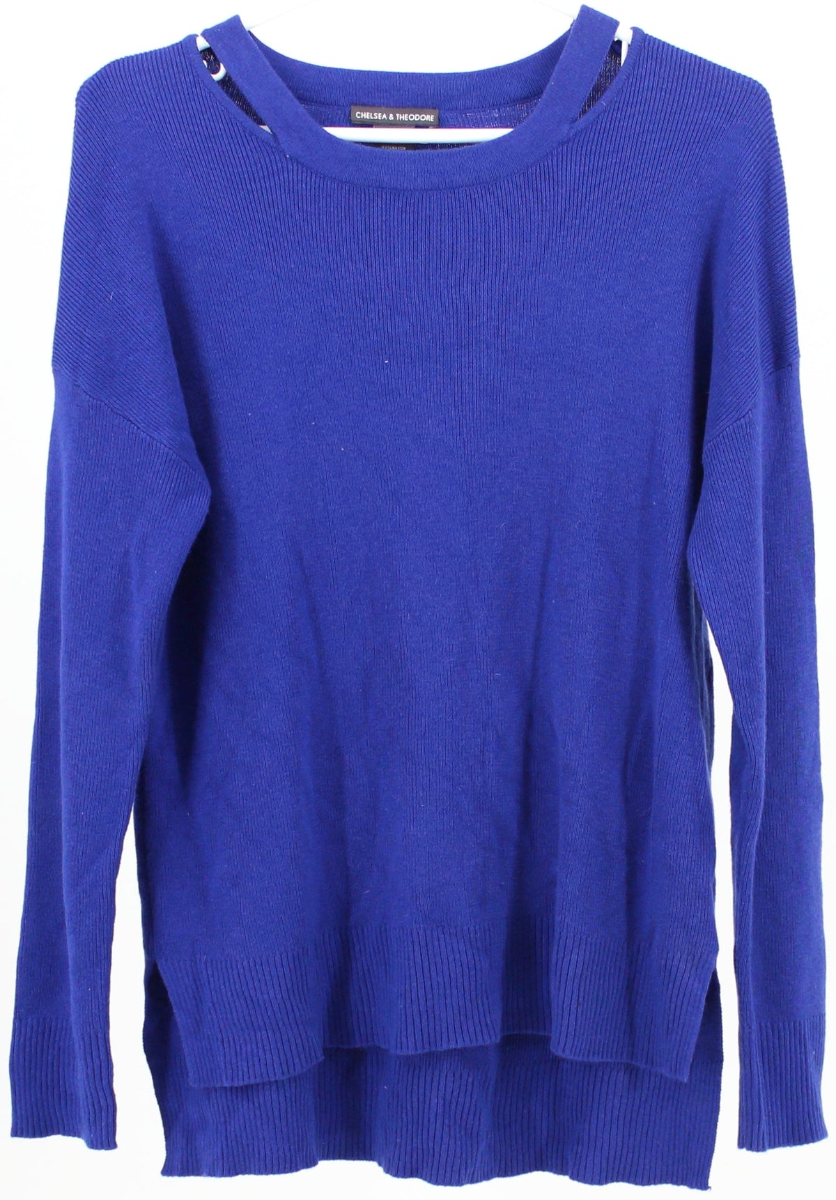 Chelsea & Theodore Blue Sweater